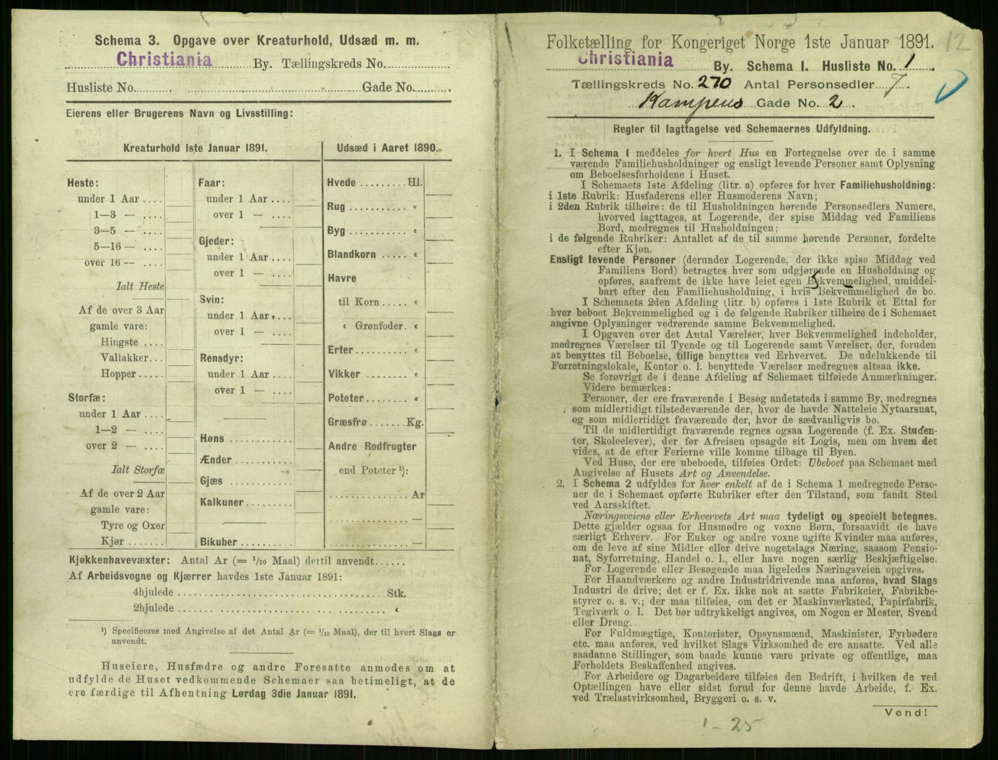 RA, 1891 census for 0301 Kristiania, 1891, p. 164023