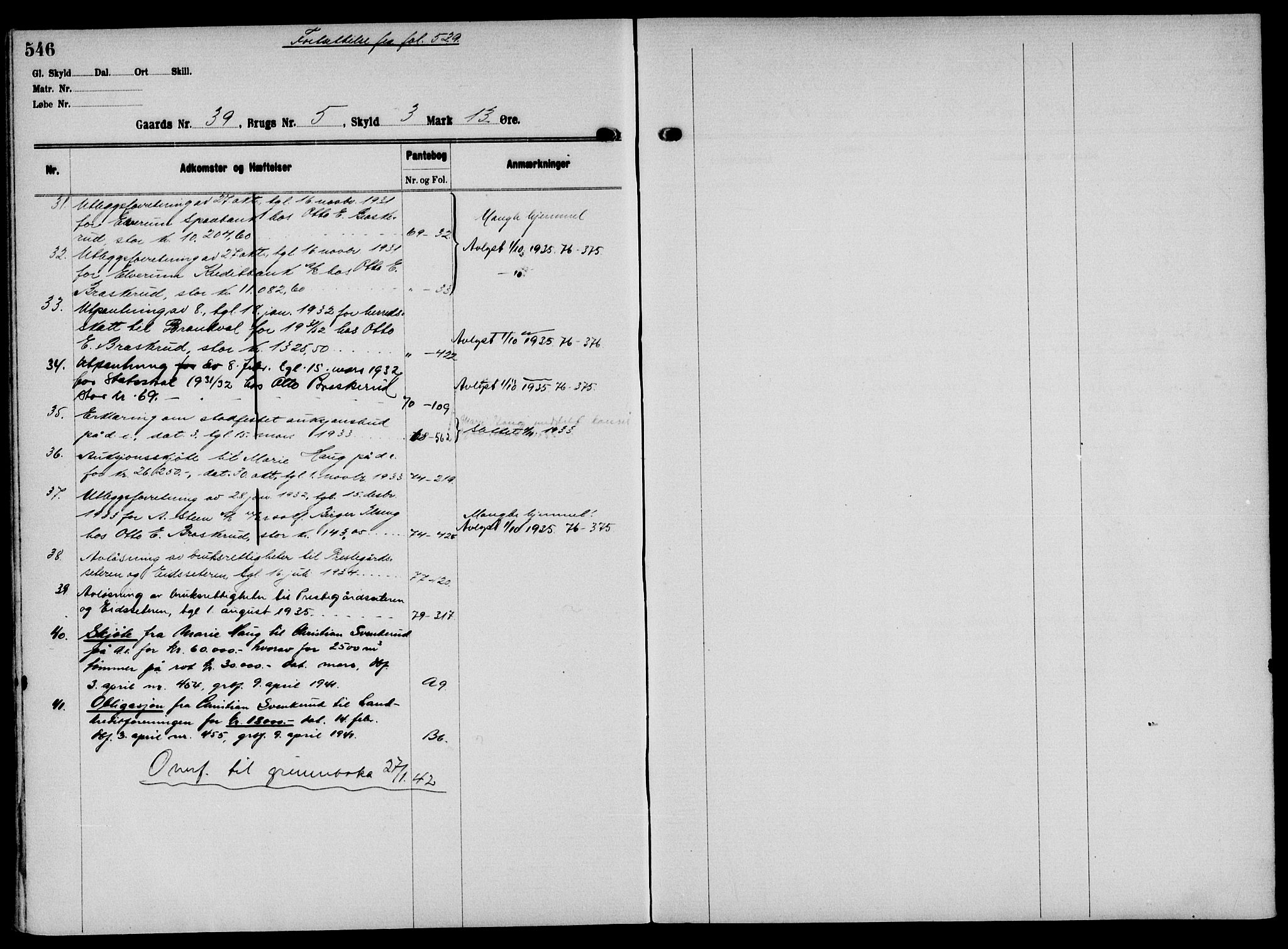 Solør tingrett, AV/SAH-TING-008/H/Ha/Hak/L0002: Mortgage register no. II, 1900-1935, p. 546