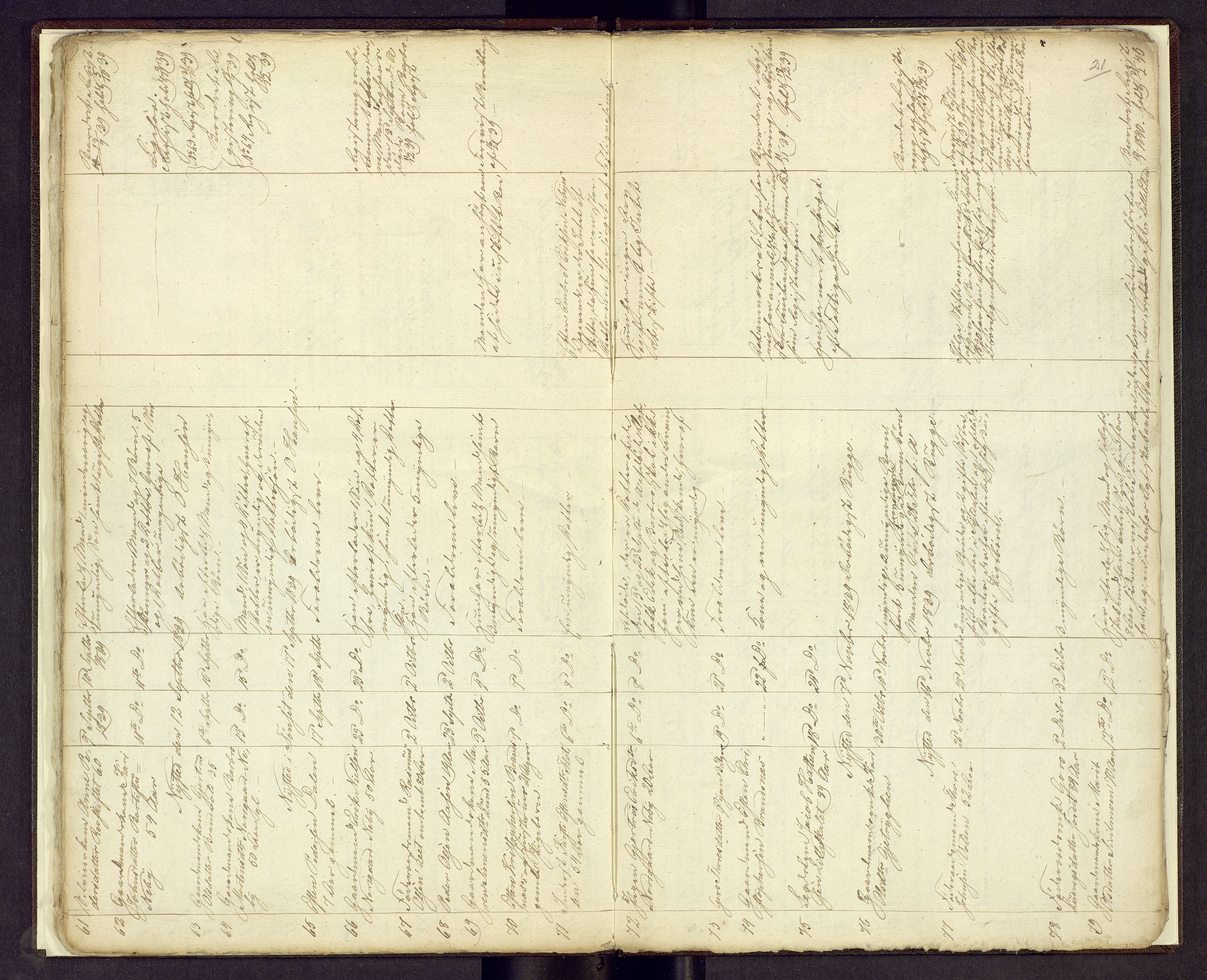 Nord-Østerdal tingrett, SAH/TING-020/J/Jg/L0001/0001: Dødsfallsprotokoller / Dødsfallsprotokoll, 1837-1841