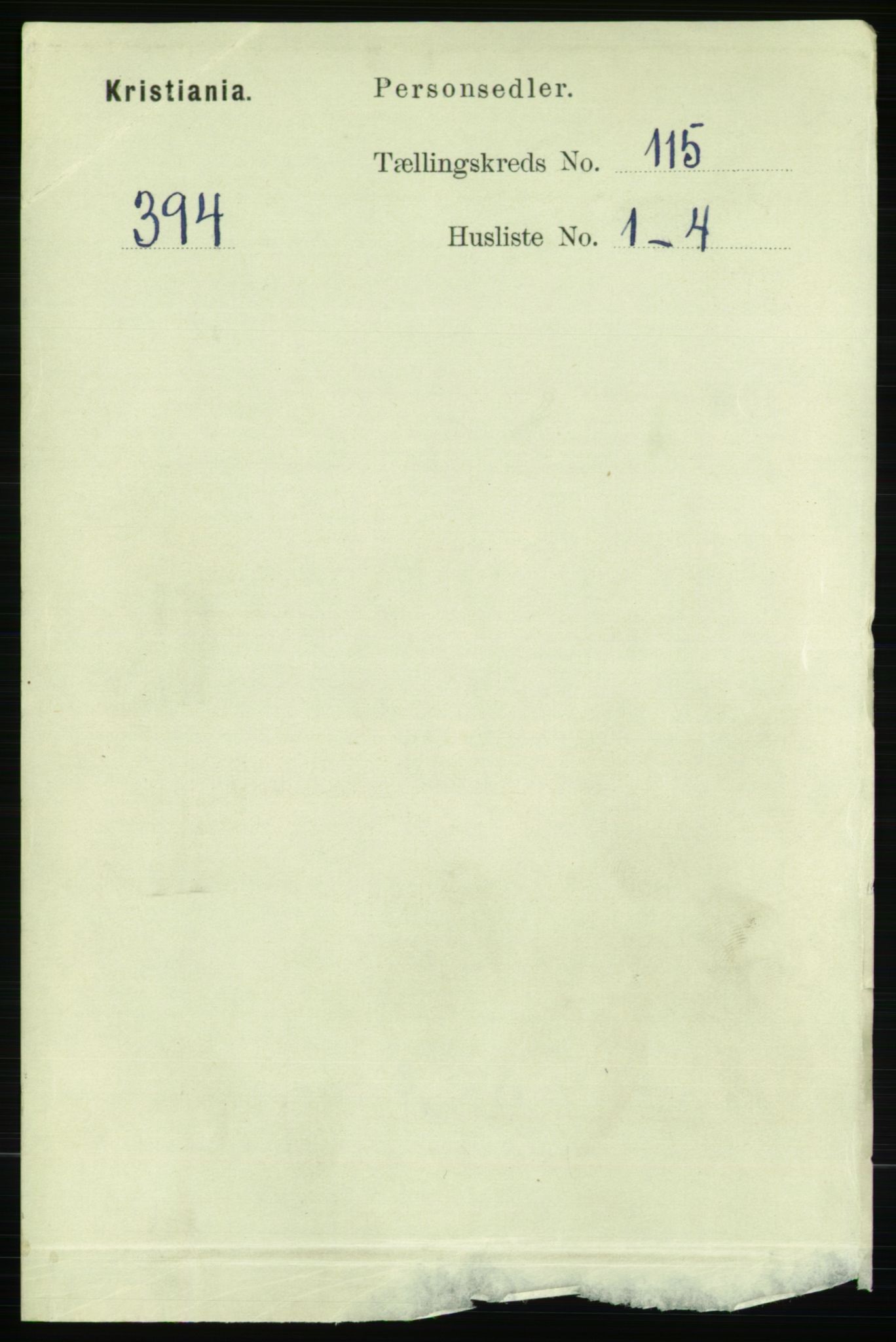 RA, 1891 census for 0301 Kristiania, 1891, p. 61610