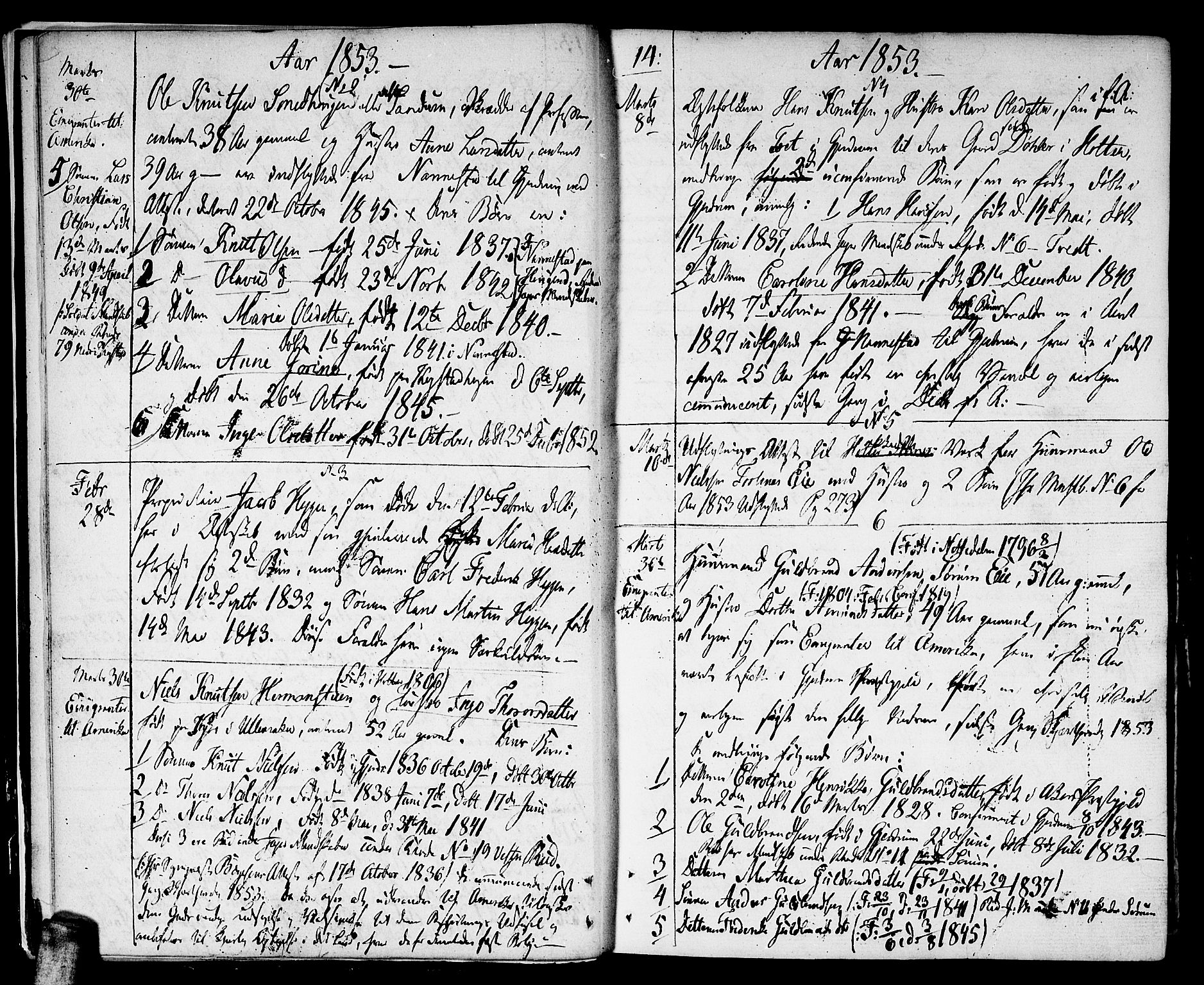 Gjerdrum prestekontor Kirkebøker, AV/SAO-A-10412b/F/Fa/L0003: Parish register (official) no. I 3, 1798-1815, p. 14