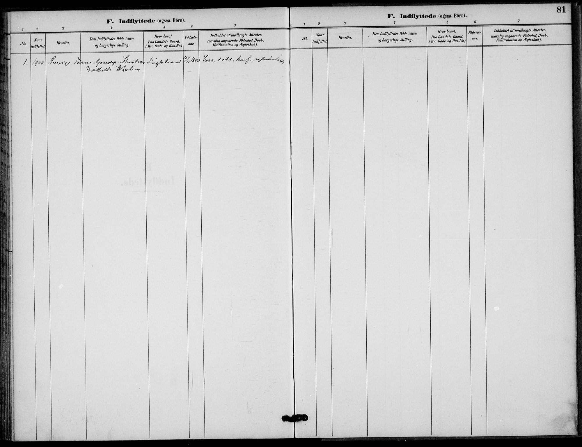 Ministerialprotokoller, klokkerbøker og fødselsregistre - Nordland, SAT/A-1459/825/L0363: Parish register (official) no. 825A17, 1890-1909, p. 81