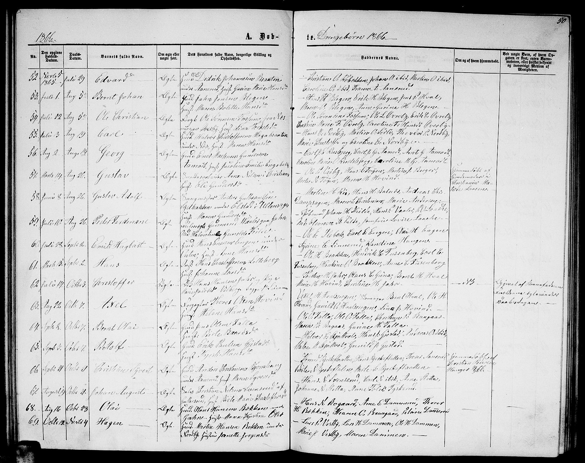 Fet prestekontor Kirkebøker, AV/SAO-A-10370a/G/Ga/L0003: Parish register (copy) no. I 3, 1860-1867, p. 50