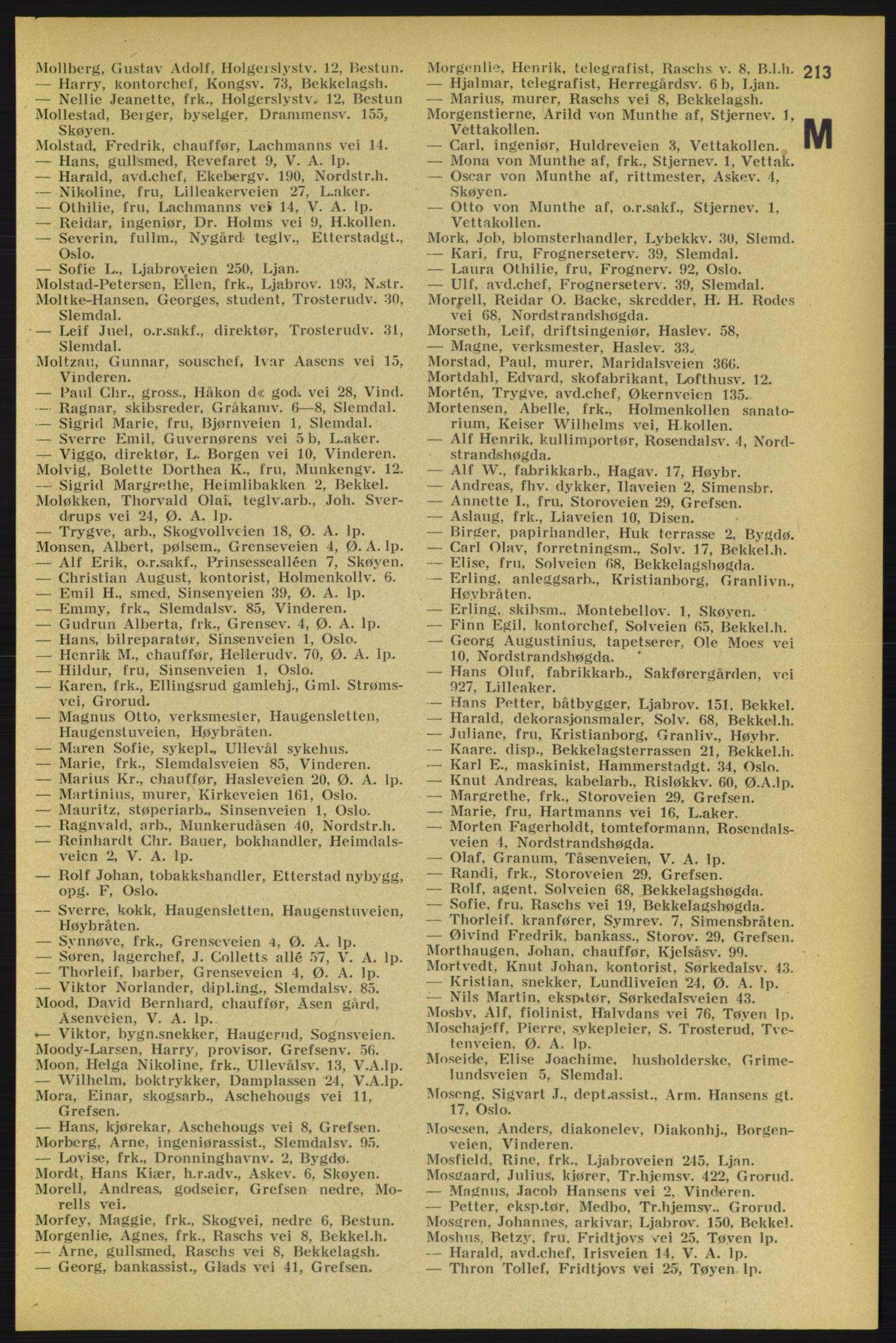 Aker adressebok/adressekalender, PUBL/001/A/005: Aker adressebok, 1934-1935, p. 213