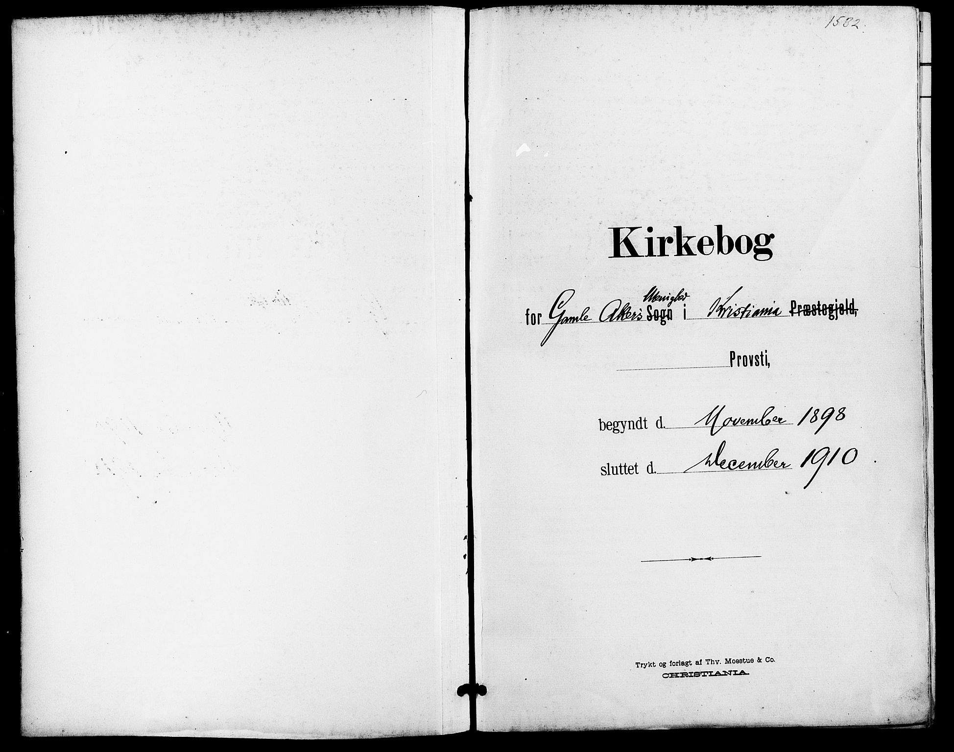 Gamle Aker prestekontor Kirkebøker, SAO/A-10617a/F/L0012: Parish register (official) no. 12, 1898-1910