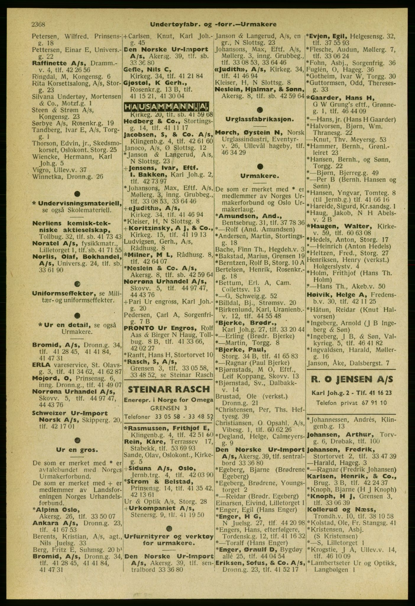 Kristiania/Oslo adressebok, PUBL/-, 1959-1960, p. 2368