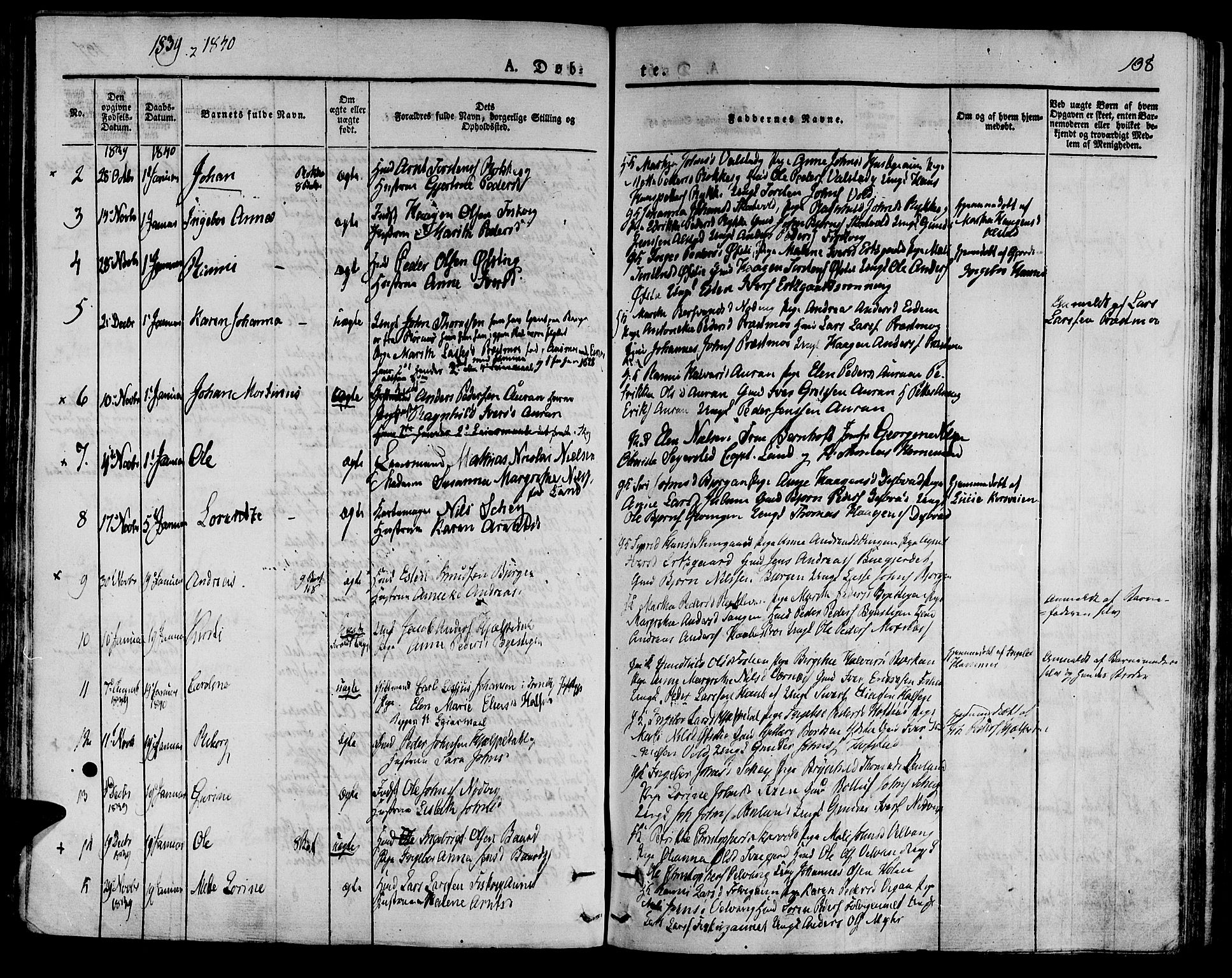 Ministerialprotokoller, klokkerbøker og fødselsregistre - Nord-Trøndelag, SAT/A-1458/709/L0071: Parish register (official) no. 709A11, 1833-1844, p. 138