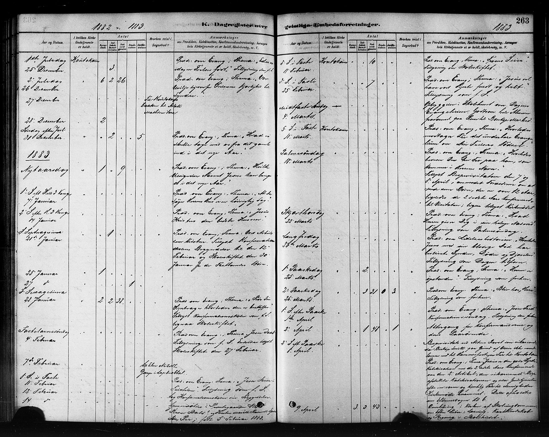 Kautokeino sokneprestembete, SATØ/S-1340/H/Hb/L0002.klokk: Parish register (copy) no. 2, 1877-1896, p. 263
