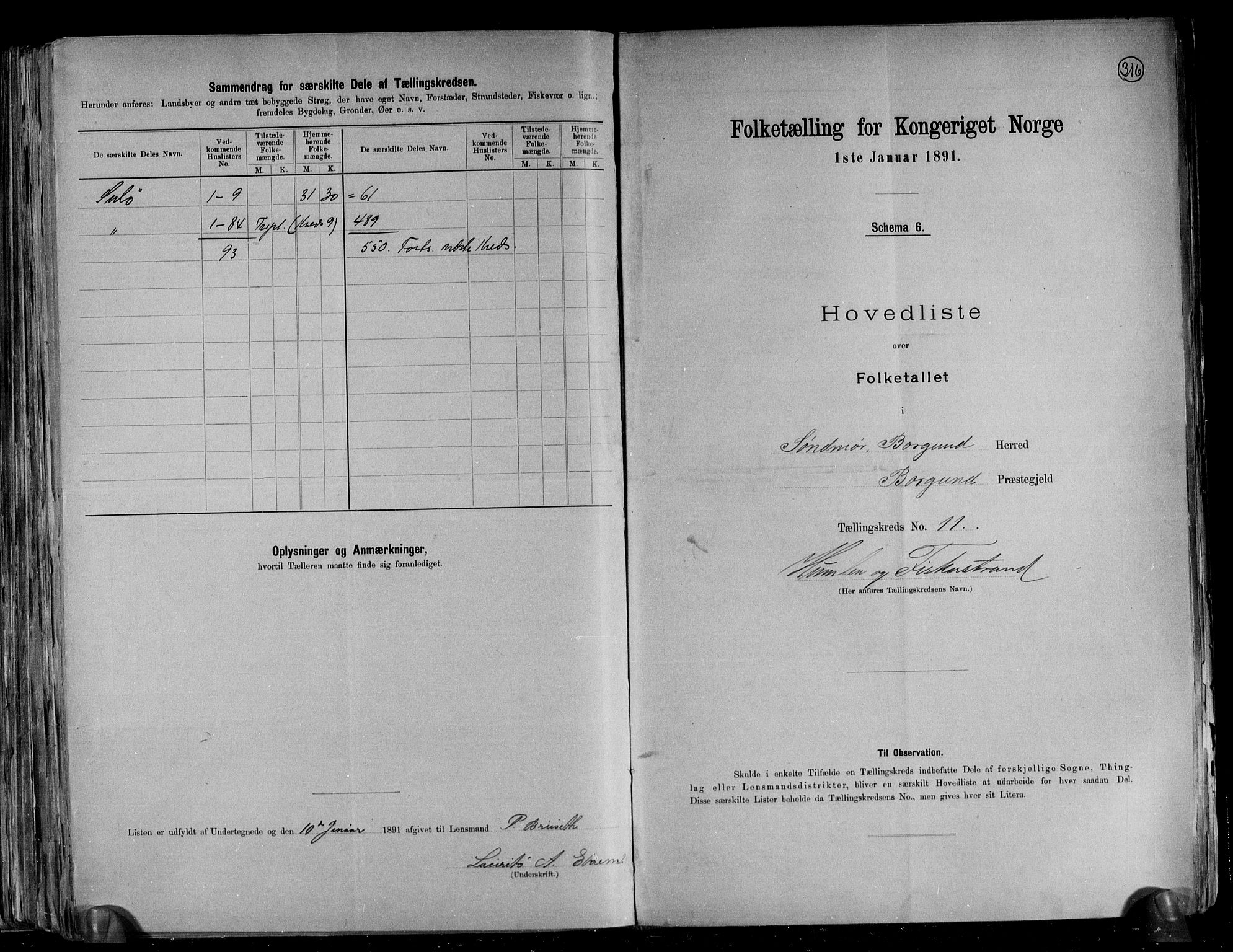 RA, 1891 census for 1531 Borgund, 1891, p. 27