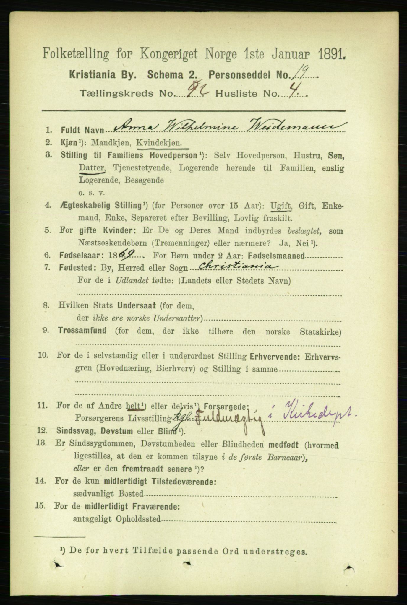 RA, 1891 census for 0301 Kristiania, 1891, p. 45051