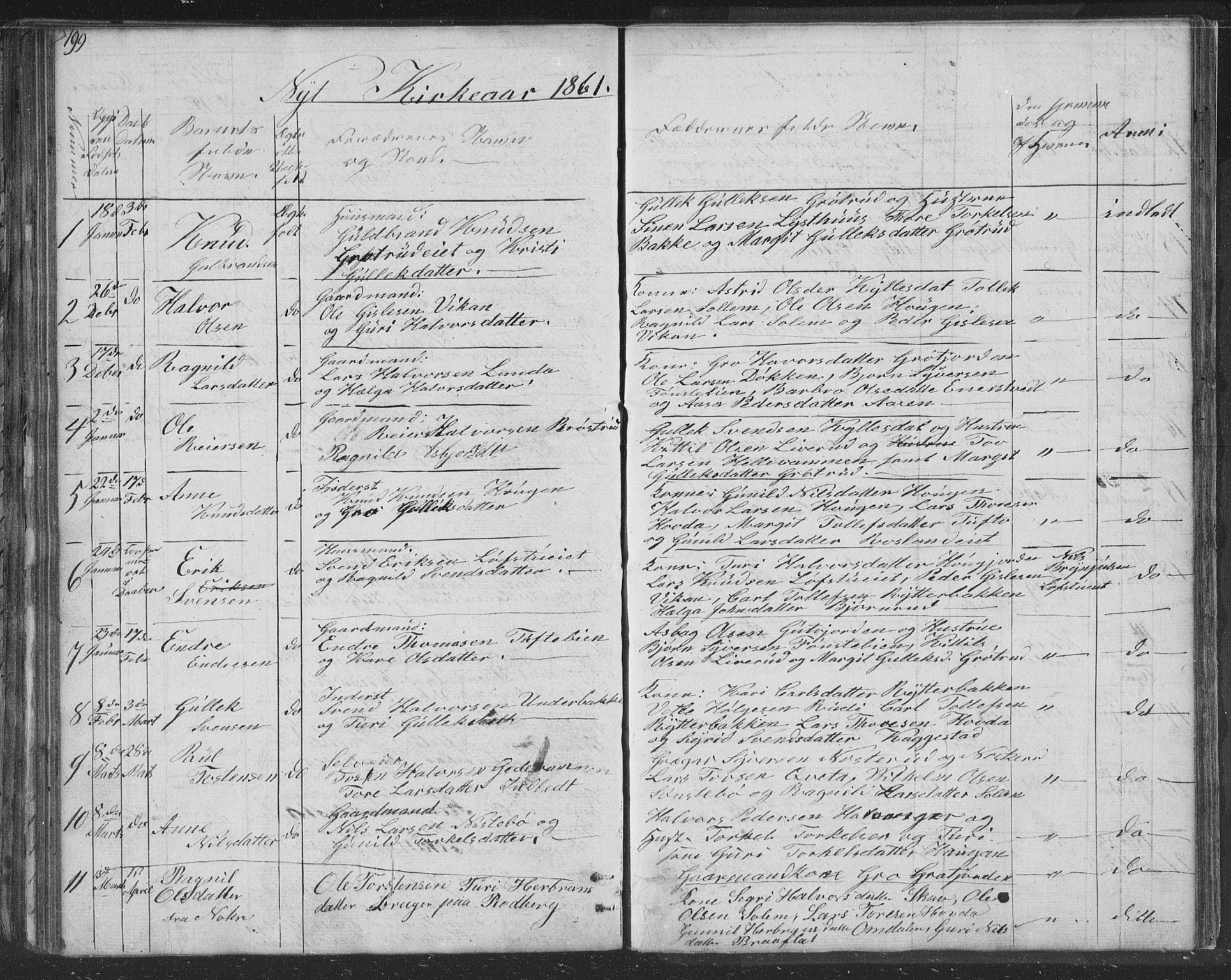Nore kirkebøker, SAKO/A-238/F/Fc/L0002: Parish register (official) no. III 2, 1836-1861, p. 199