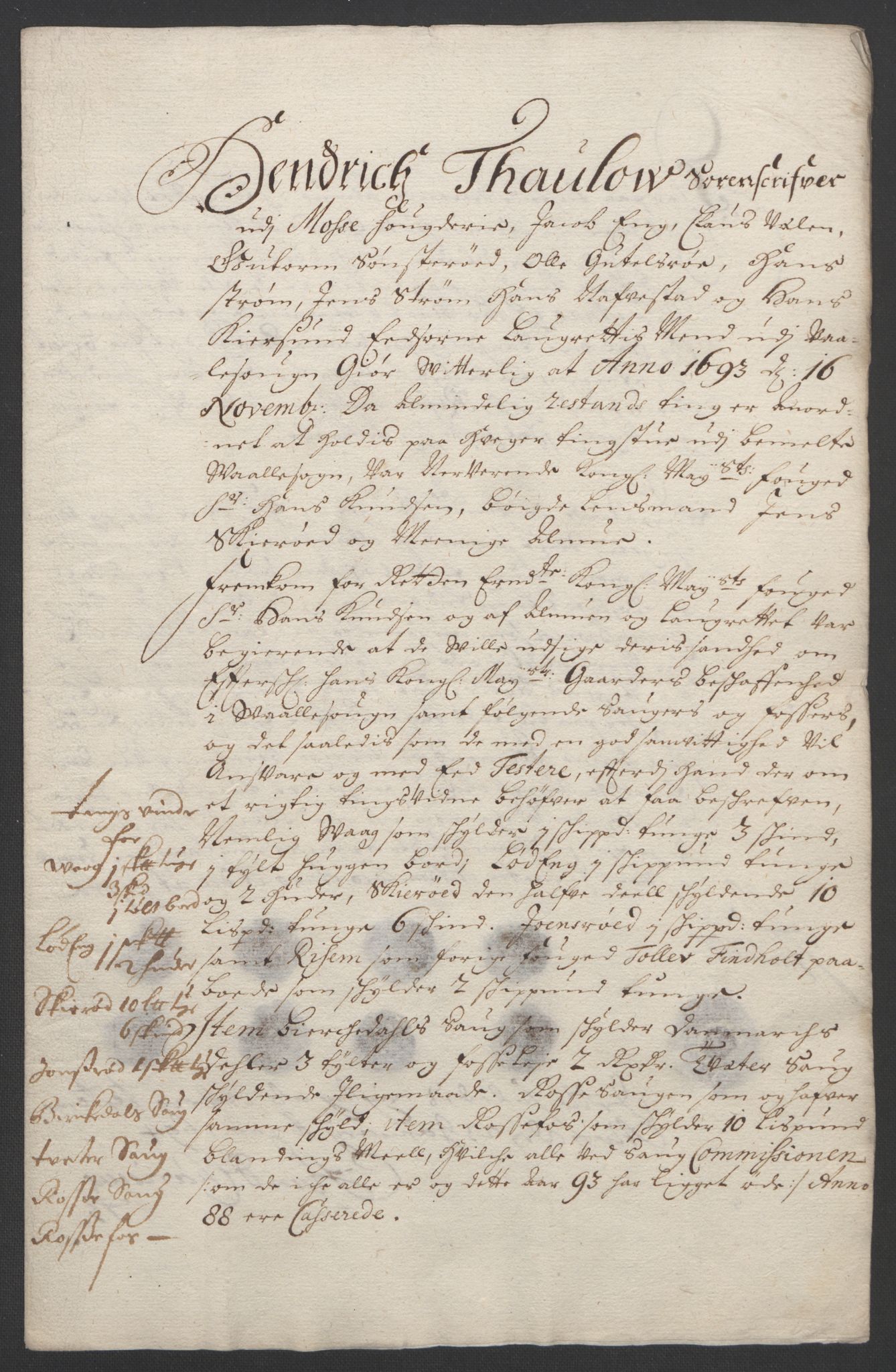 Rentekammeret inntil 1814, Reviderte regnskaper, Fogderegnskap, AV/RA-EA-4092/R02/L0108: Fogderegnskap Moss og Verne kloster, 1692-1693, p. 378