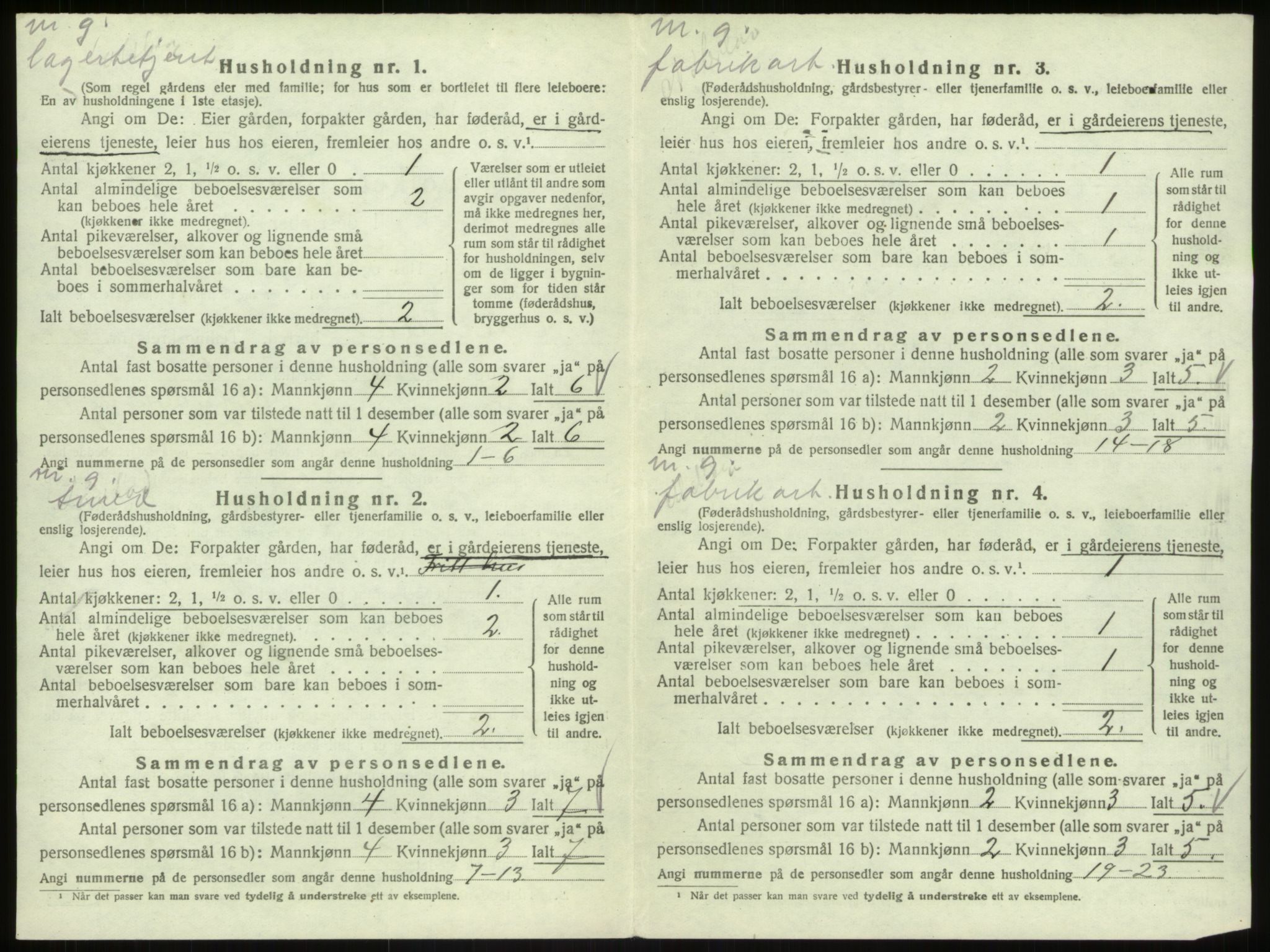 SAB, 1920 census for Åsane, 1920, p. 502