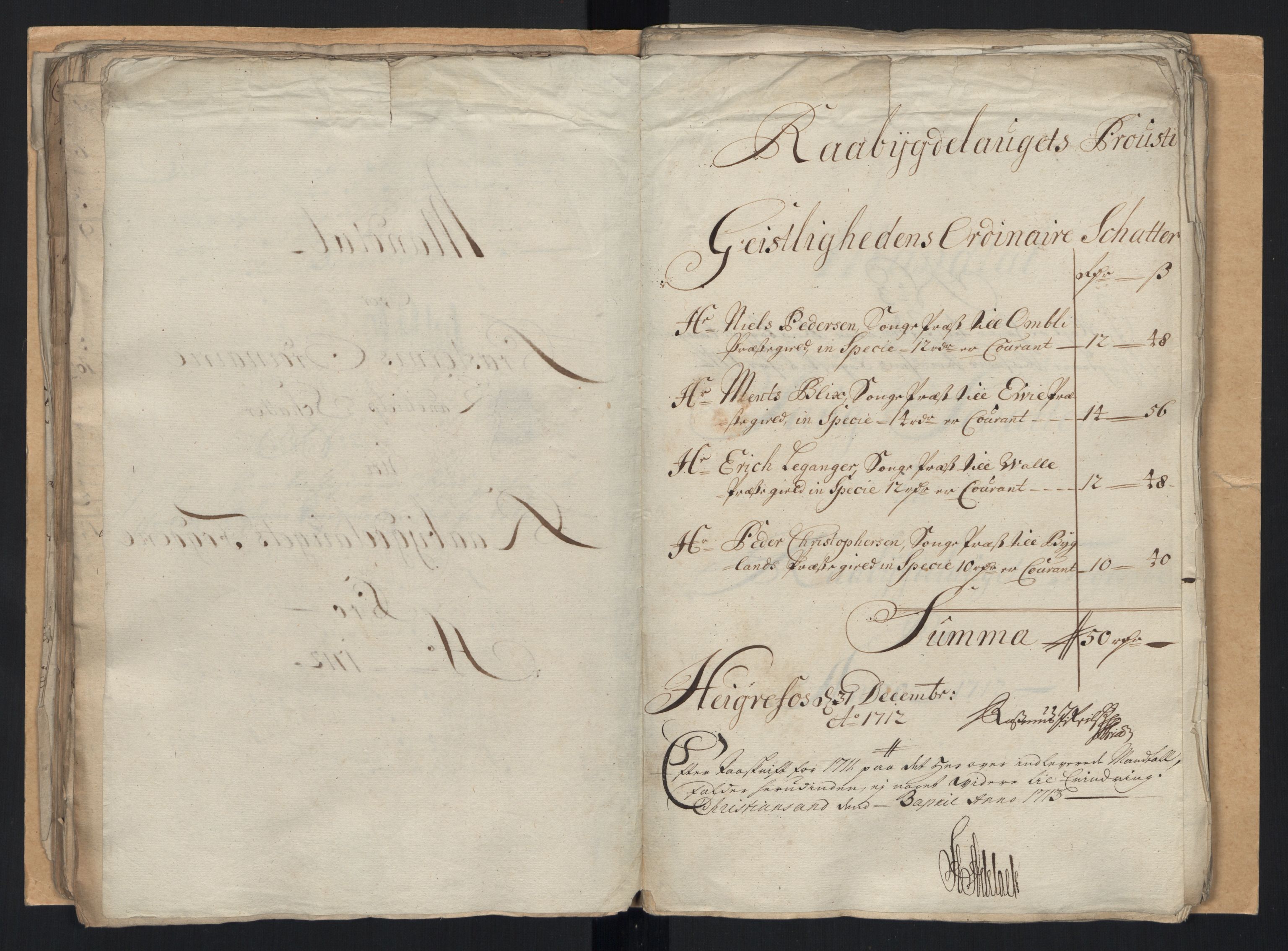 Rentekammeret inntil 1814, Reviderte regnskaper, Fogderegnskap, AV/RA-EA-4092/R40/L2450: Fogderegnskap Råbyggelag, 1712-1713, p. 123