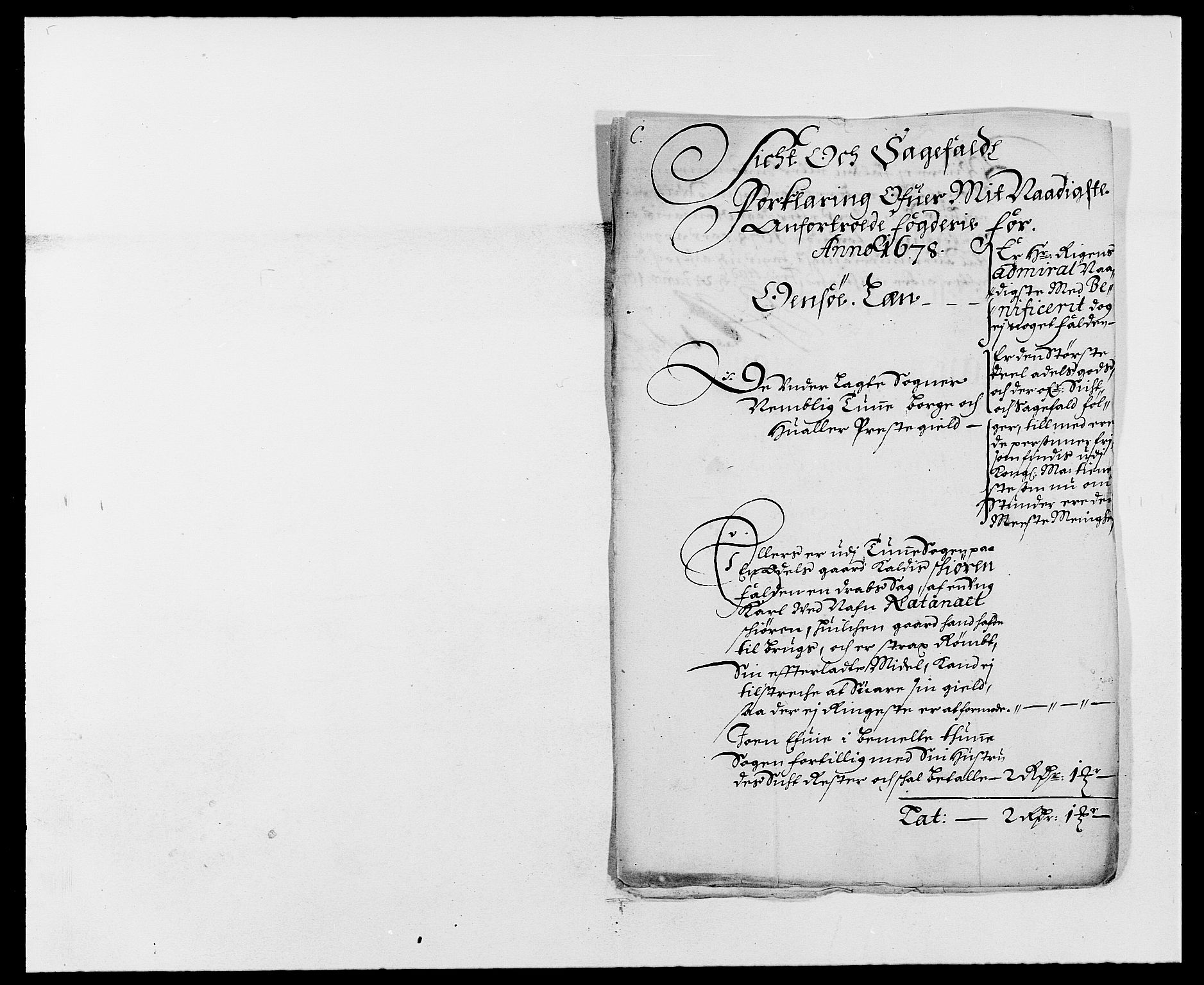 Rentekammeret inntil 1814, Reviderte regnskaper, Fogderegnskap, RA/EA-4092/R03/L0109: Fogderegnskap Onsøy, Tune, Veme og Åbygge fogderi, 1678, p. 61