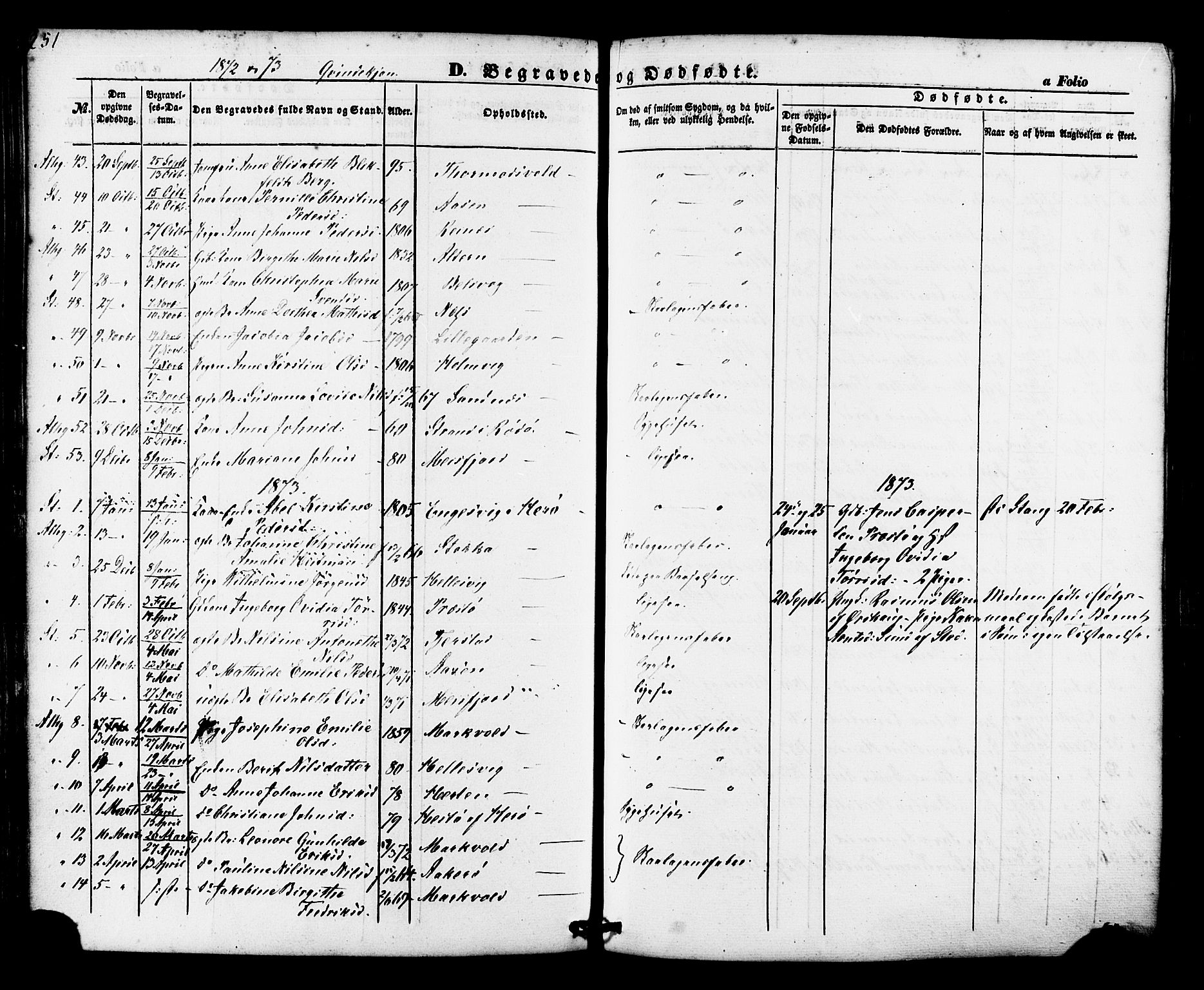 Ministerialprotokoller, klokkerbøker og fødselsregistre - Nordland, AV/SAT-A-1459/830/L0448: Parish register (official) no. 830A12, 1855-1878, p. 251