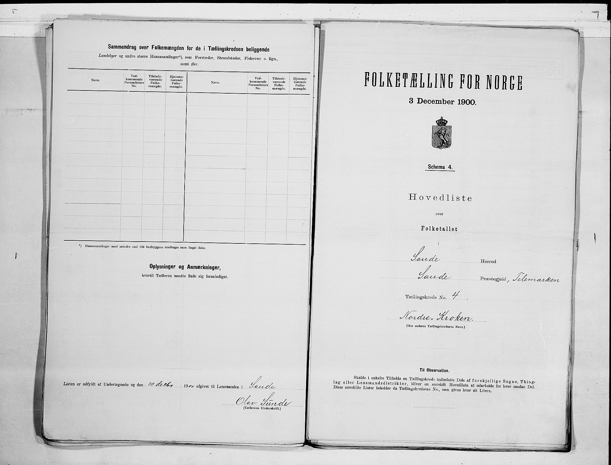 SAKO, 1900 census for Sauherad, 1900, p. 10