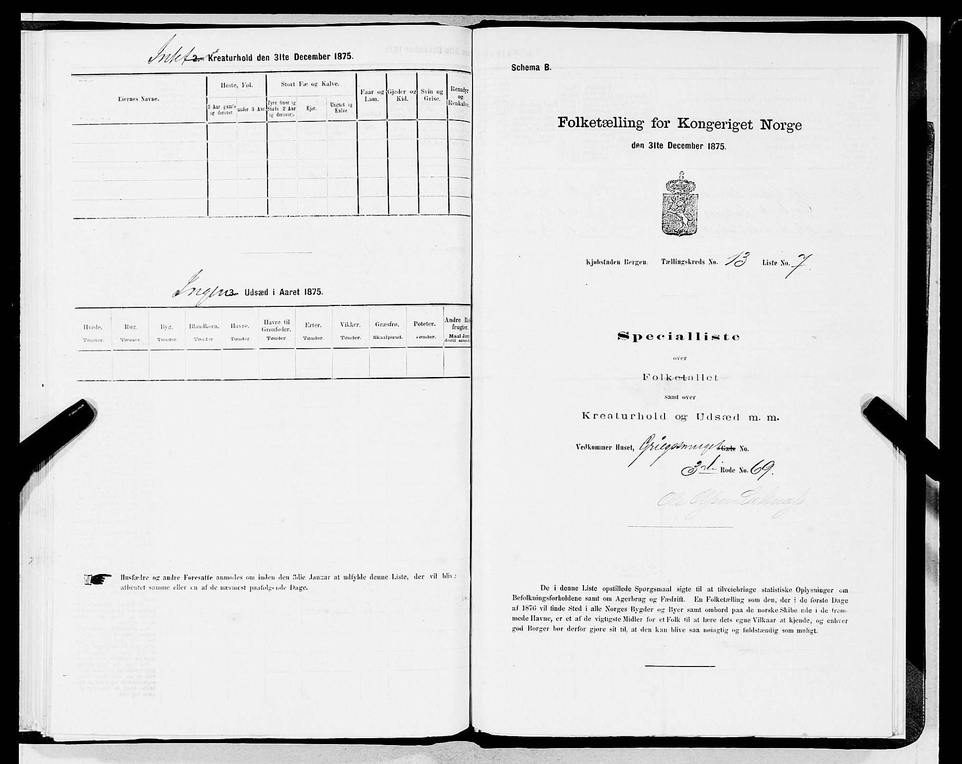 SAB, 1875 census for 1301 Bergen, 1875, p. 647