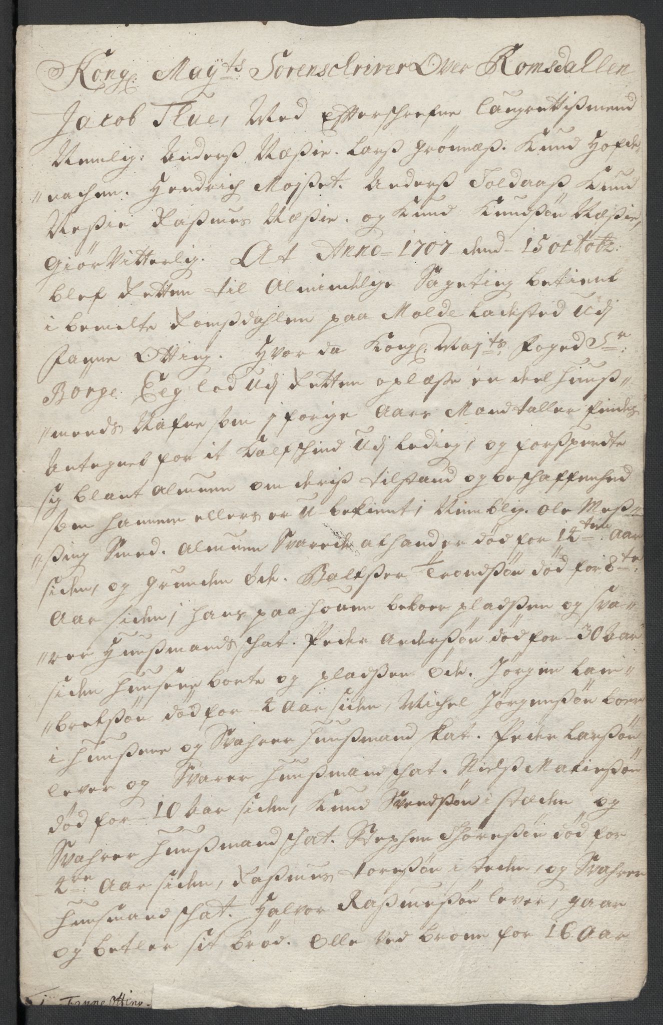 Rentekammeret inntil 1814, Reviderte regnskaper, Fogderegnskap, AV/RA-EA-4092/R55/L3658: Fogderegnskap Romsdal, 1707-1708, p. 171