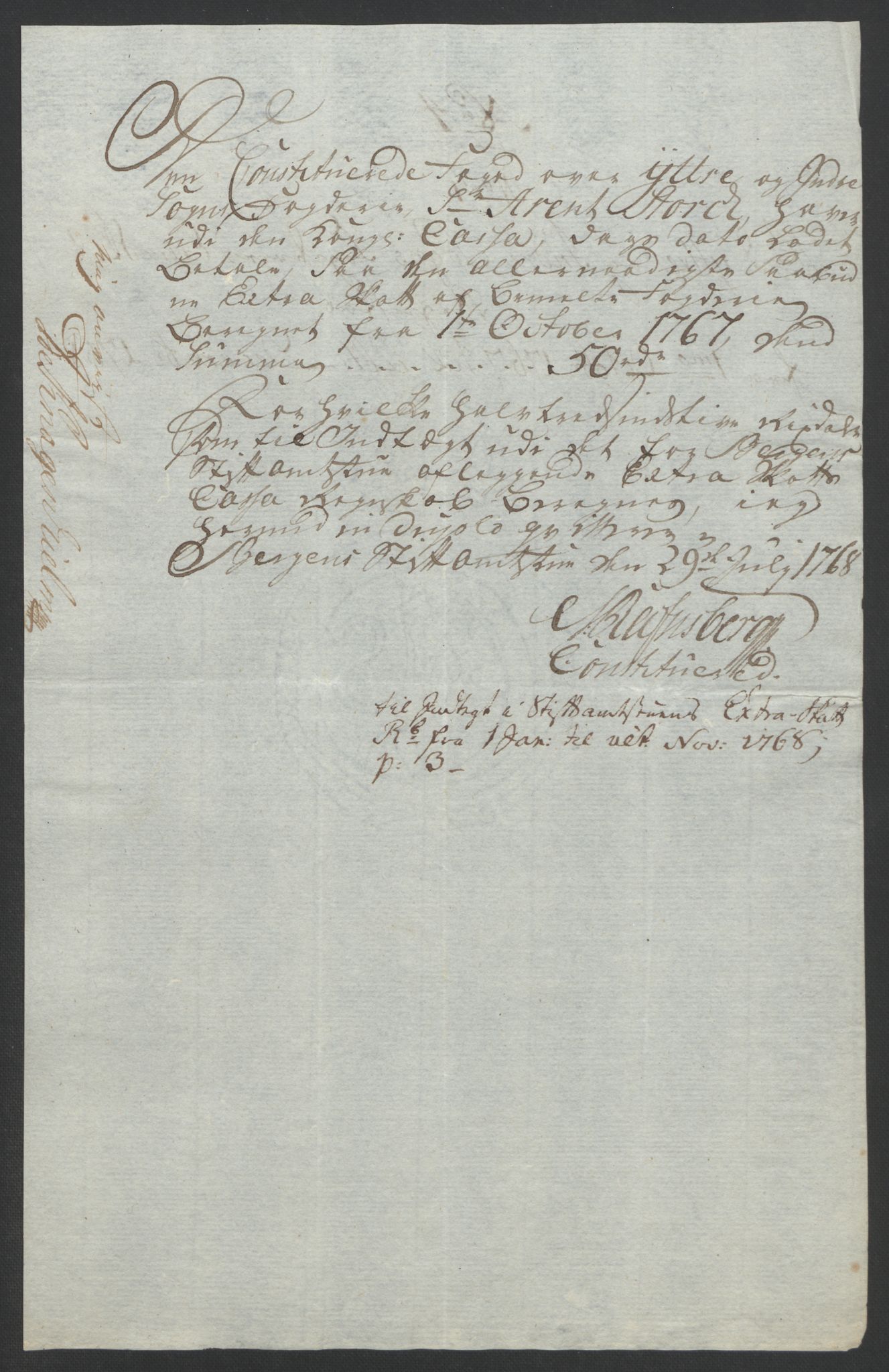 Rentekammeret inntil 1814, Realistisk ordnet avdeling, RA/EA-4070/Ol/L0018: [Gg 10]: Ekstraskatten, 23.09.1762. Sogn, 1762-1772, p. 190