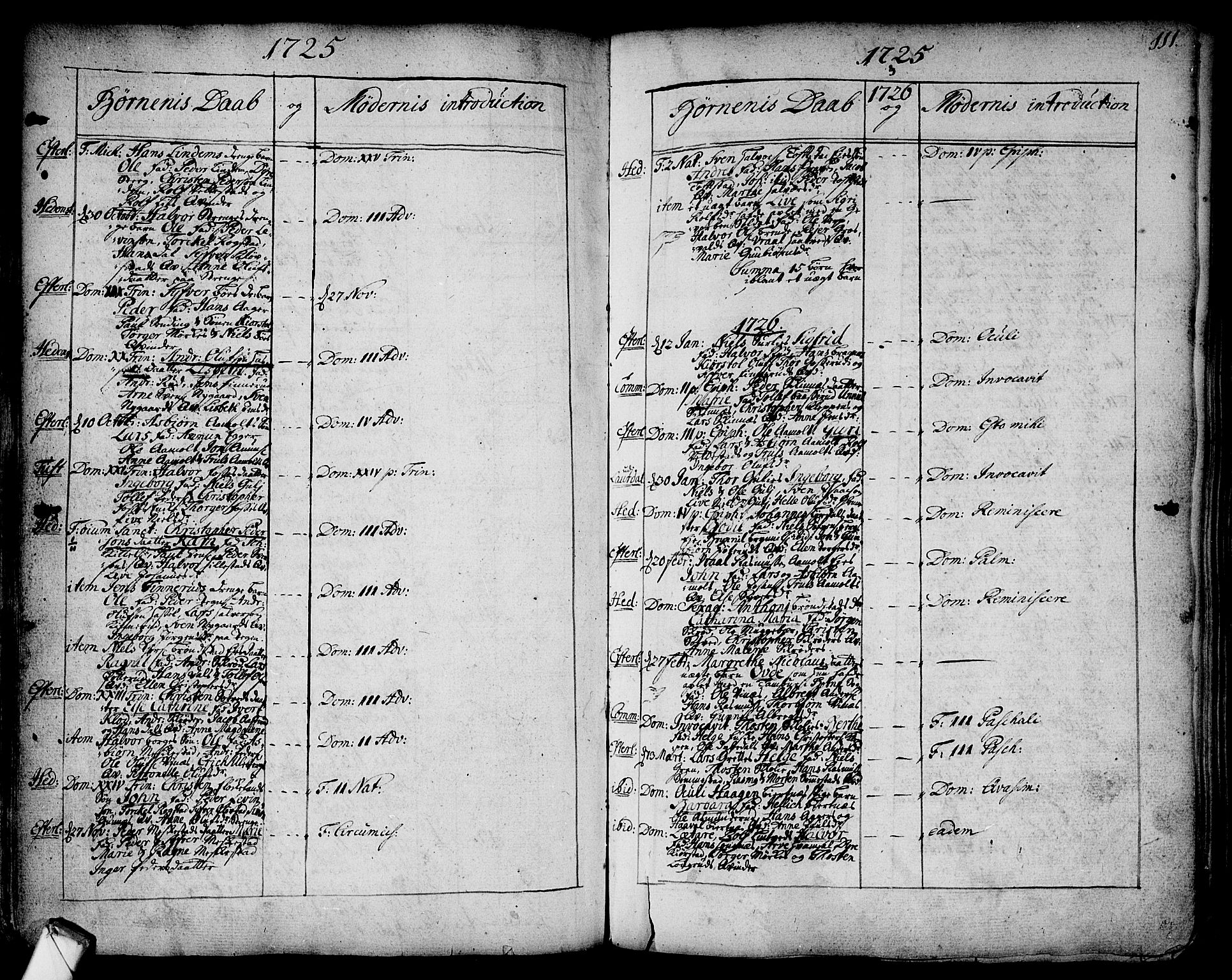 Sandsvær kirkebøker, AV/SAKO-A-244/F/Fa/L0002a: Parish register (official) no. I 2, 1725-1809, p. 111