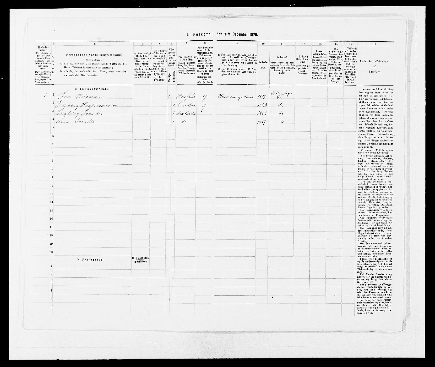 SAB, 1875 census for 1211P Etne, 1875, p. 635