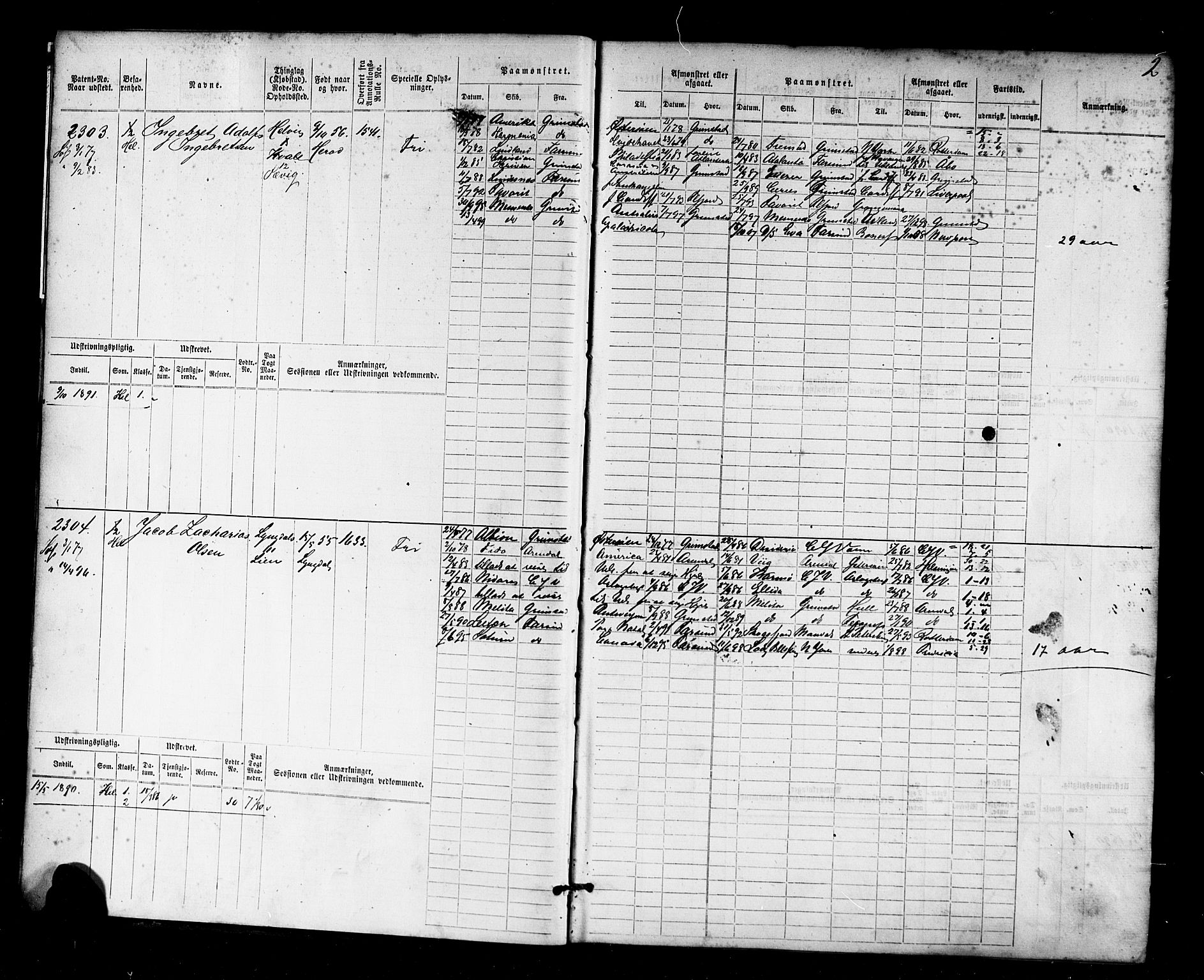 Farsund mønstringskrets, AV/SAK-2031-0017/F/Fb/L0018: Hovedrulle nr 2301-3066, Z-10, 1875-1914, p. 3