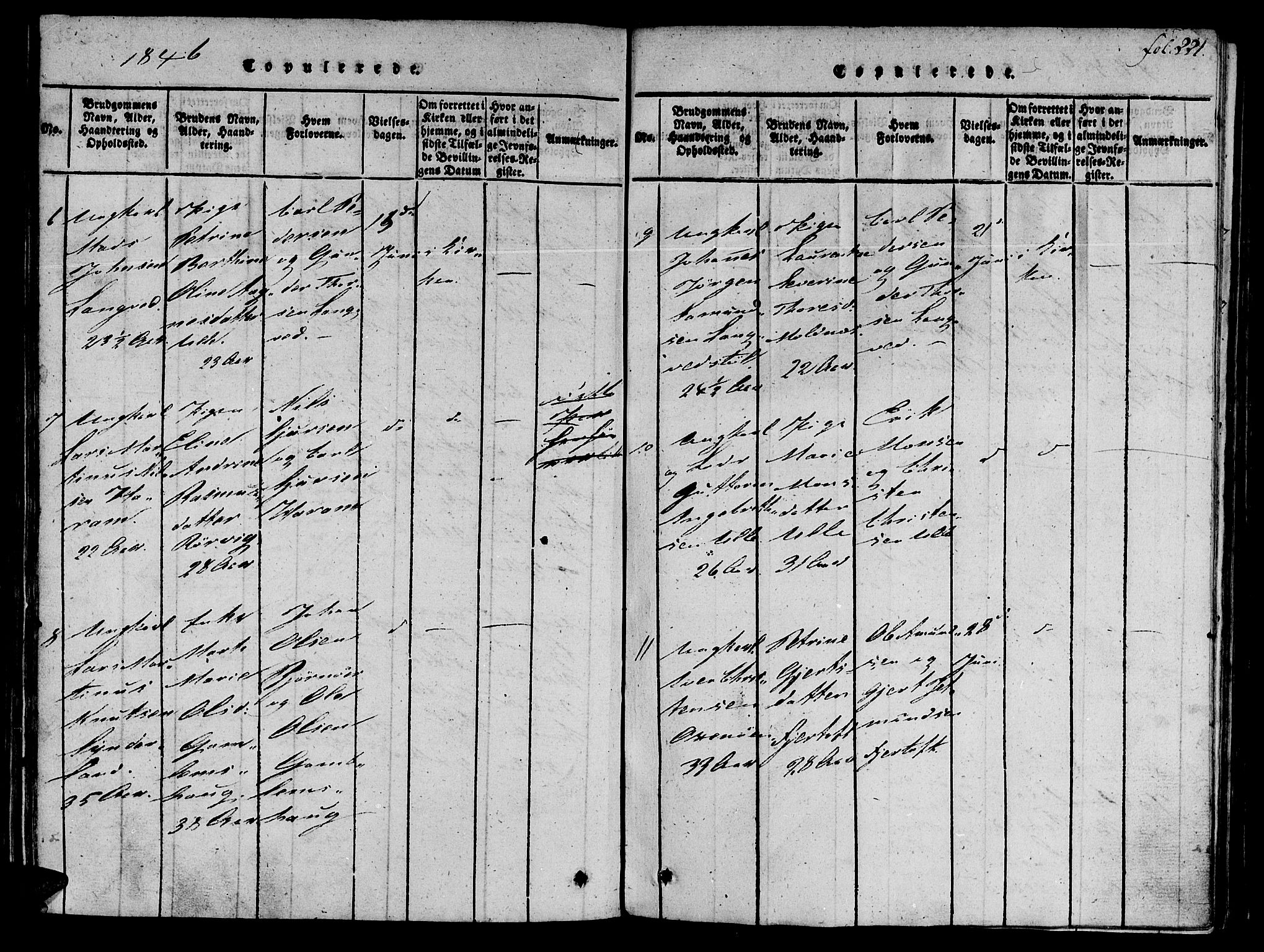 Ministerialprotokoller, klokkerbøker og fødselsregistre - Møre og Romsdal, SAT/A-1454/536/L0495: Parish register (official) no. 536A04, 1818-1847, p. 221