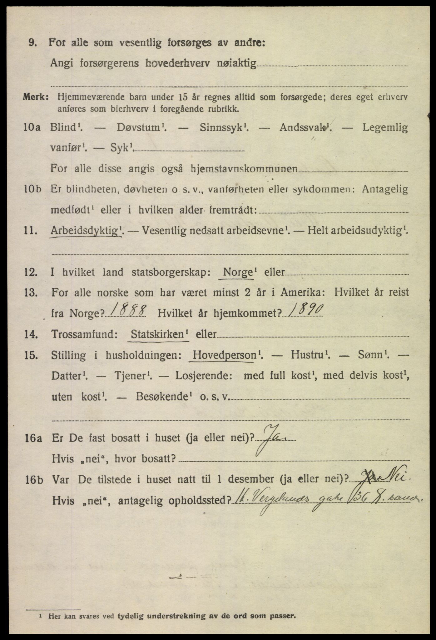 SAK, 1920 census for Sør-Audnedal, 1920, p. 2734
