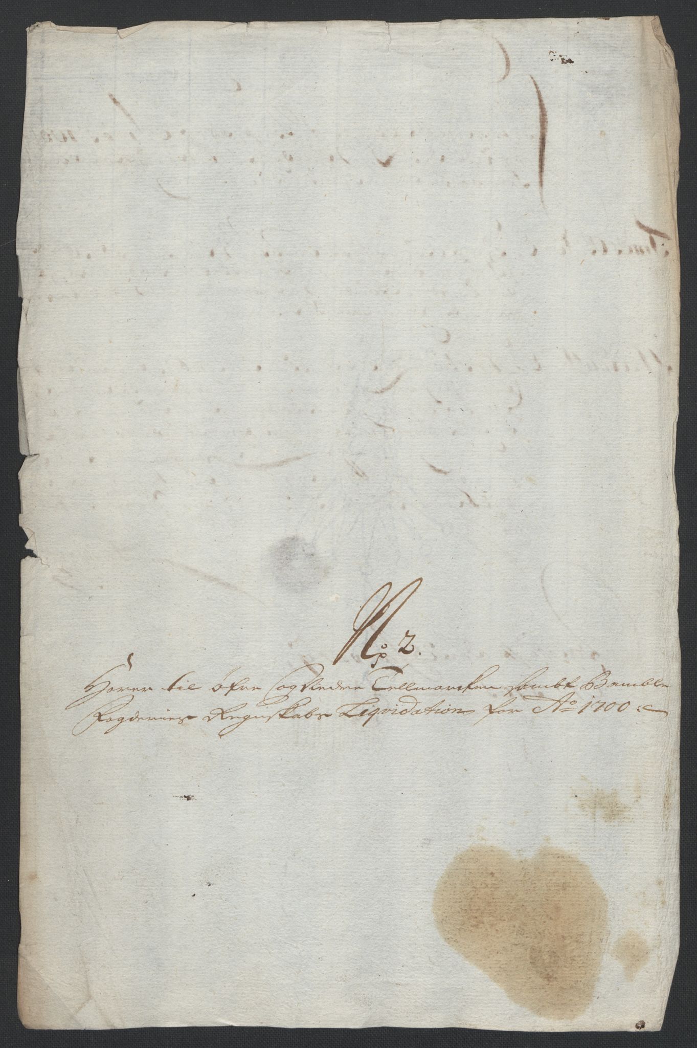 Rentekammeret inntil 1814, Reviderte regnskaper, Fogderegnskap, AV/RA-EA-4092/R36/L2103: Fogderegnskap Øvre og Nedre Telemark og Bamble, 1700, p. 46