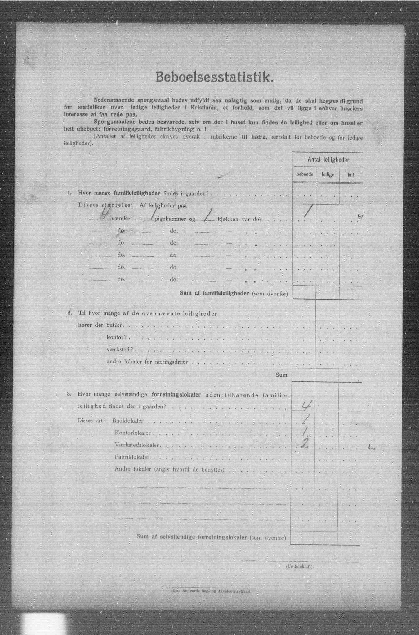 OBA, Municipal Census 1904 for Kristiania, 1904, p. 13339