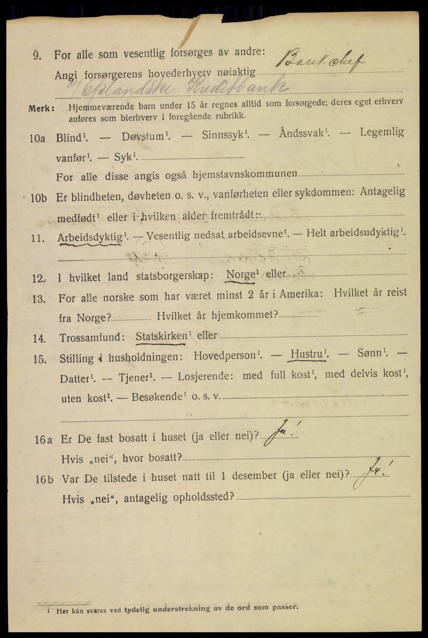 SAH, 1920 census for Hamar, 1920, p. 7798