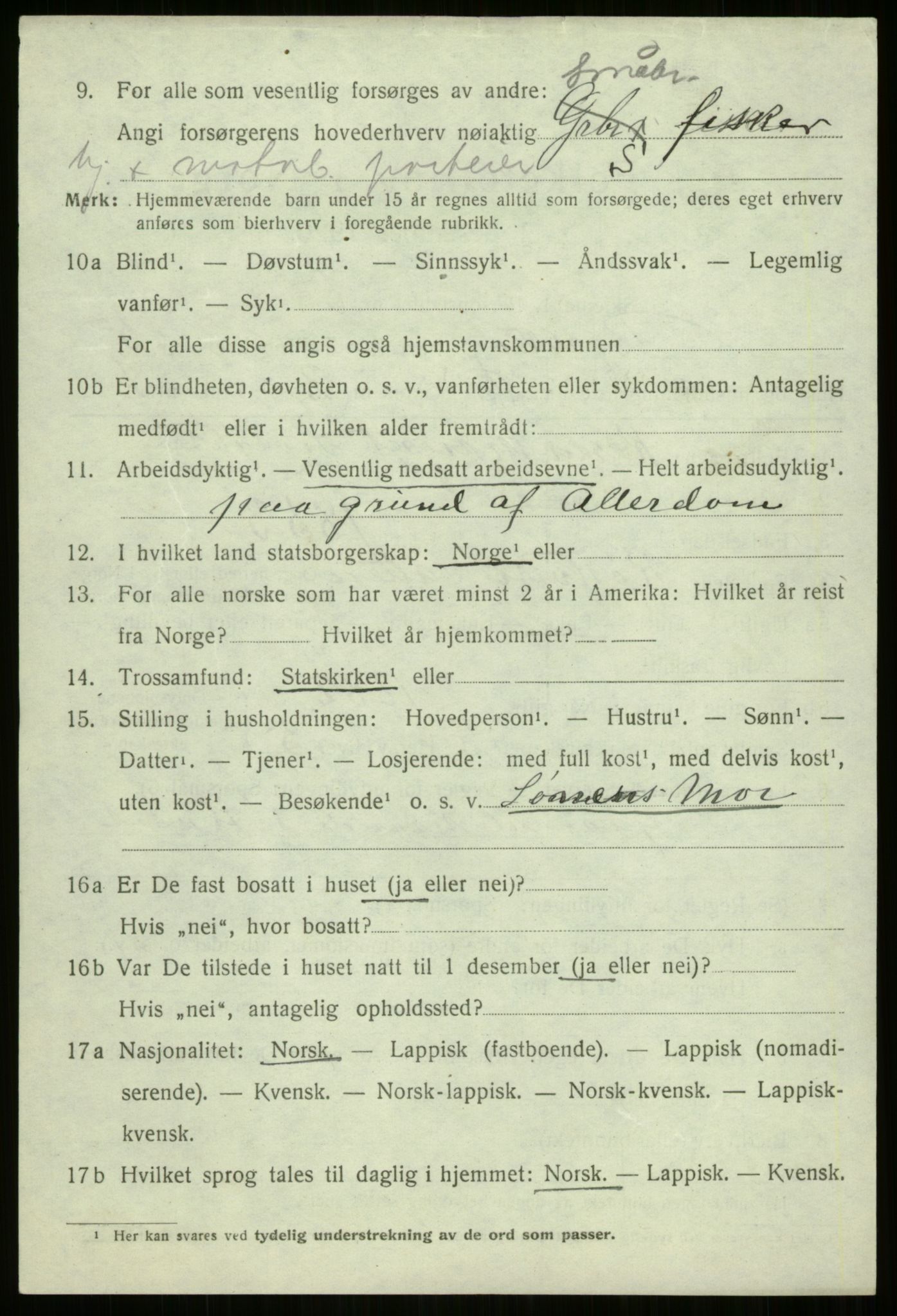 SATØ, 1920 census for Bjarkøy, 1920, p. 2668