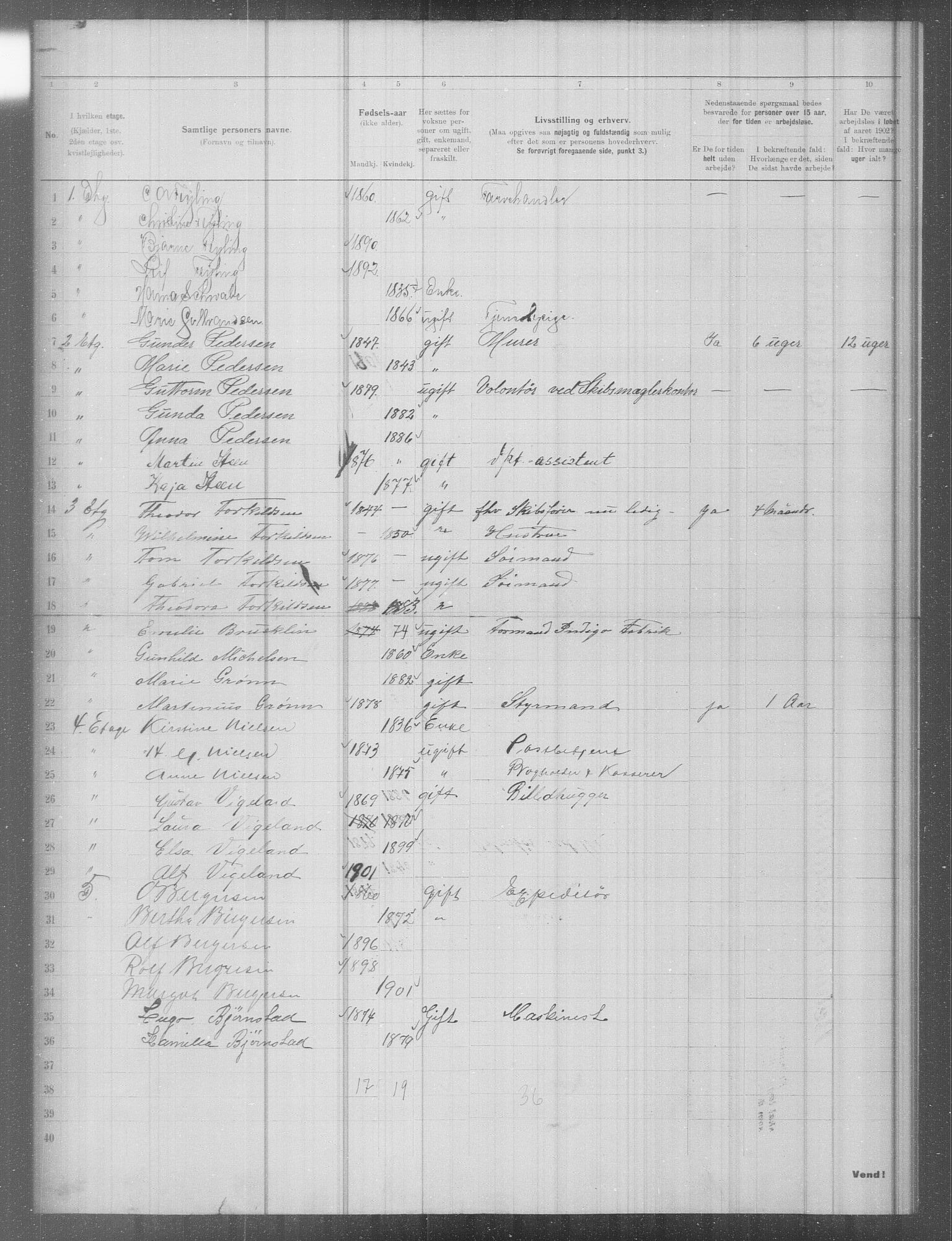 OBA, Municipal Census 1902 for Kristiania, 1902, p. 8183