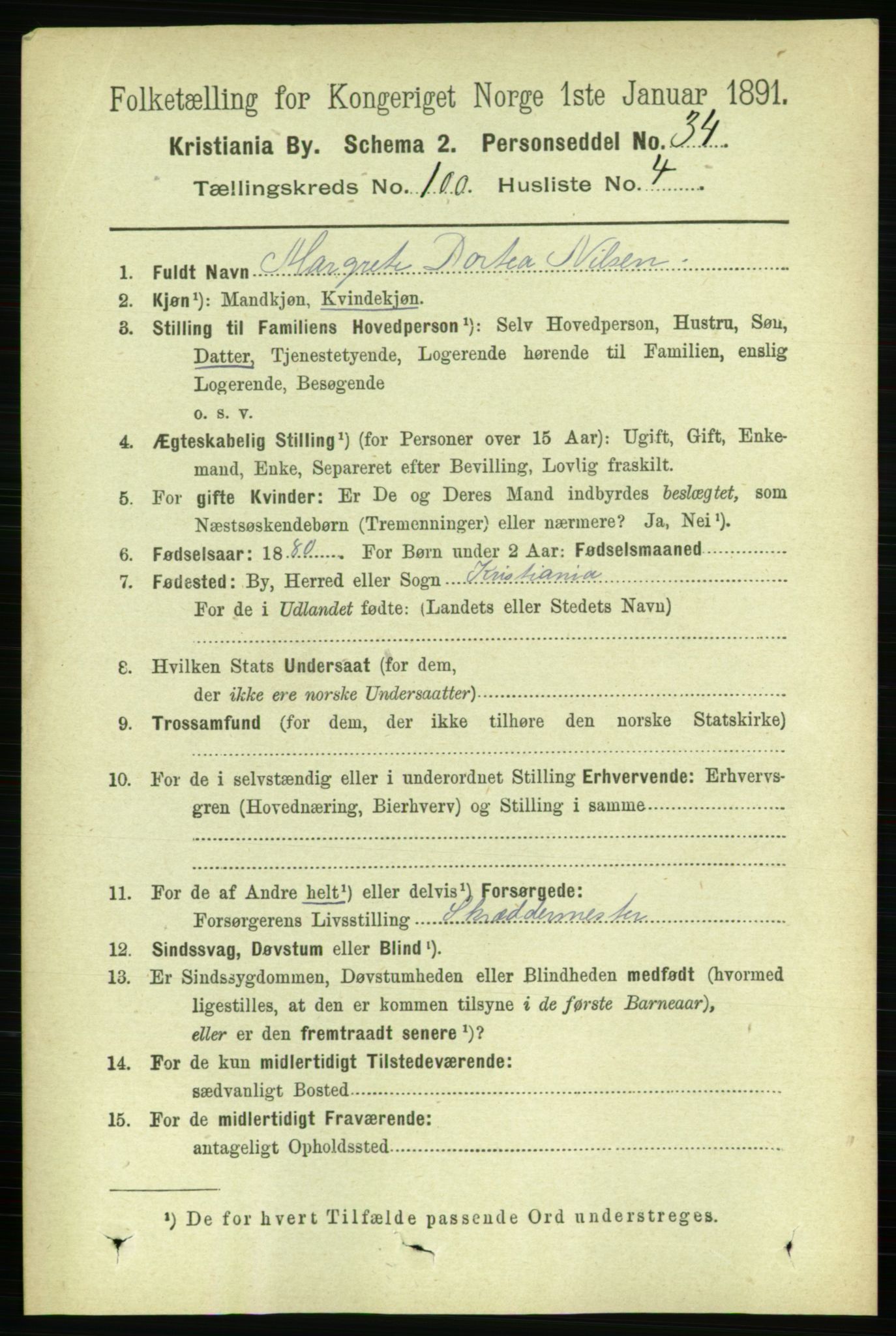 RA, 1891 census for 0301 Kristiania, 1891, p. 49272