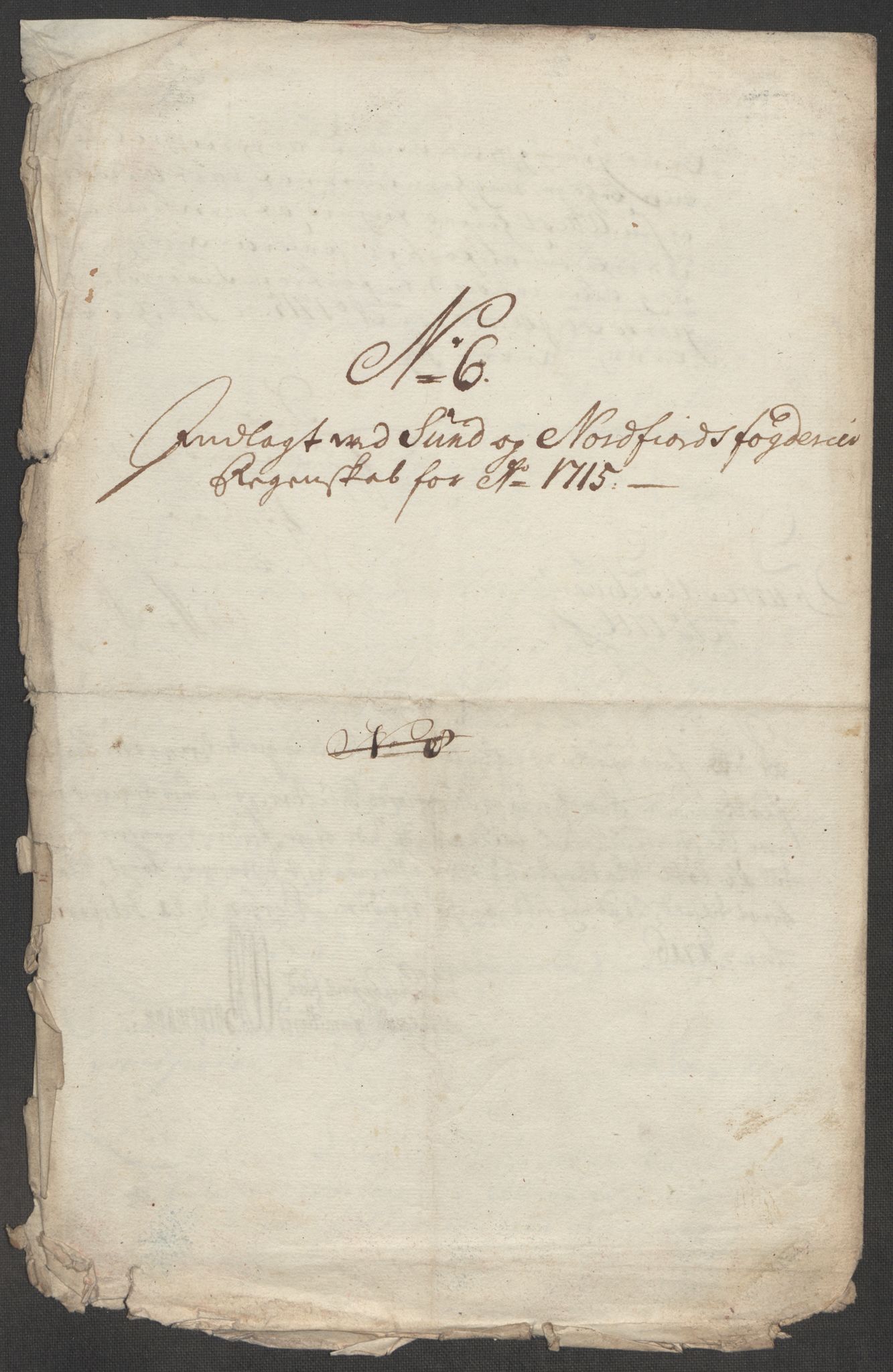 Rentekammeret inntil 1814, Reviderte regnskaper, Fogderegnskap, RA/EA-4092/R53/L3439: Fogderegnskap Sunn- og Nordfjord, 1715, p. 274