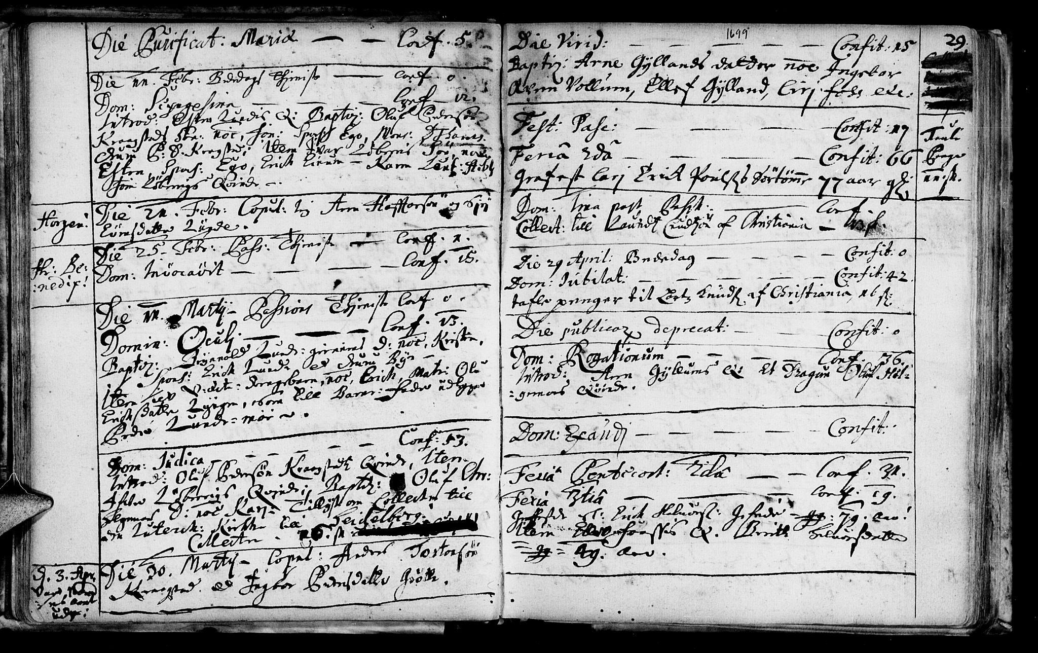 Ministerialprotokoller, klokkerbøker og fødselsregistre - Sør-Trøndelag, SAT/A-1456/692/L1101: Parish register (official) no. 692A01, 1690-1746, p. 29