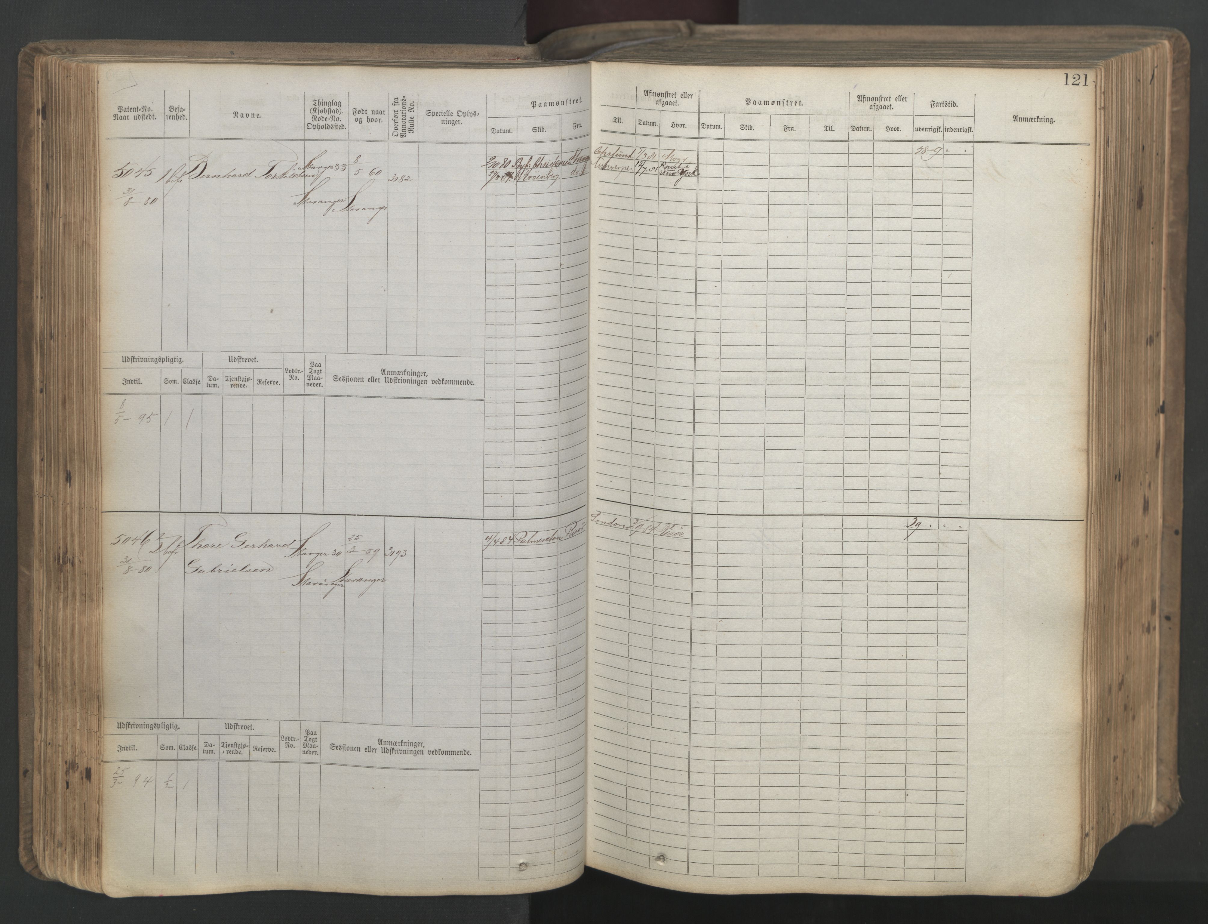 Stavanger sjømannskontor, AV/SAST-A-102006/F/Fb/Fbb/L0020: Sjøfartshovedrulle patnentnr. 4803-6004 (dublett), 1879, p. 126