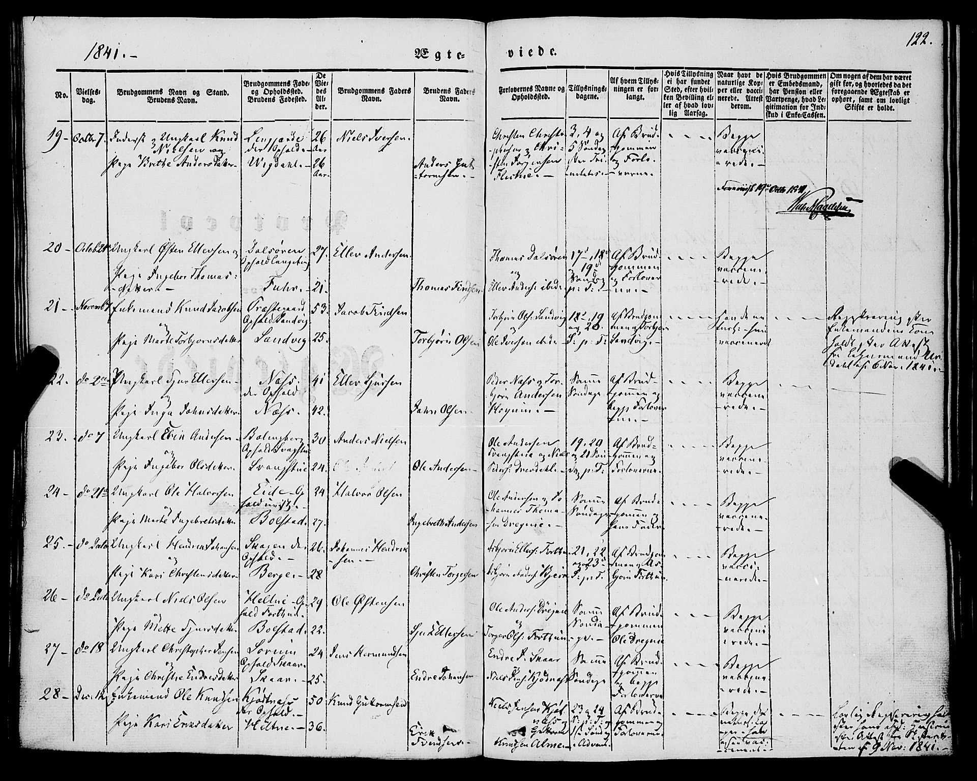 Luster sokneprestembete, SAB/A-81101/H/Haa/Haaa/L0006: Parish register (official) no. A 6, 1840-1848, p. 122