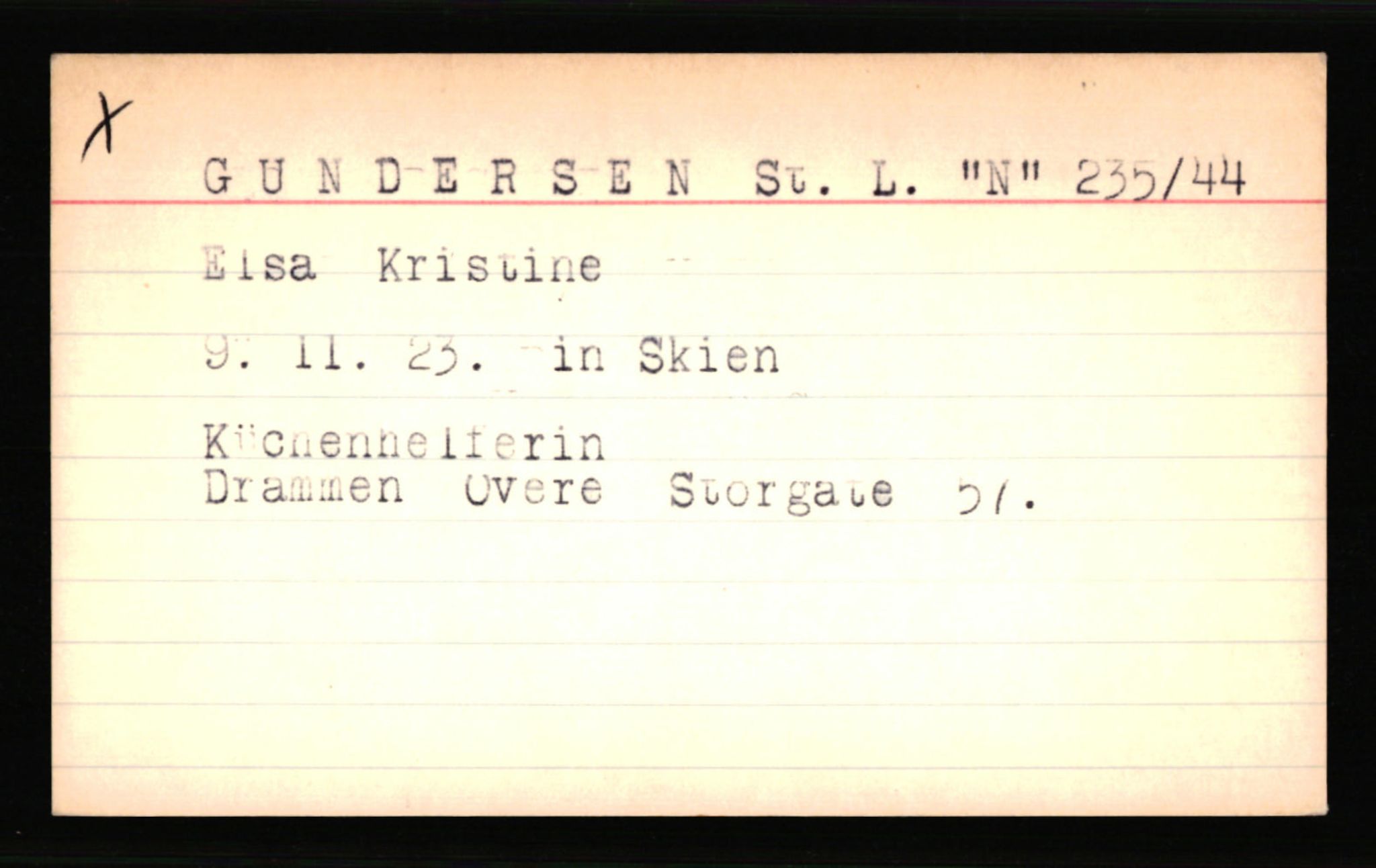 SS- und Polizeigericht Nord (IX), AV/RA-RAFA-3182/0001/C/Ca/L0002: kartotekkort for personer alfabetisk på etternavn: D-H, 1940-1945, p. 672