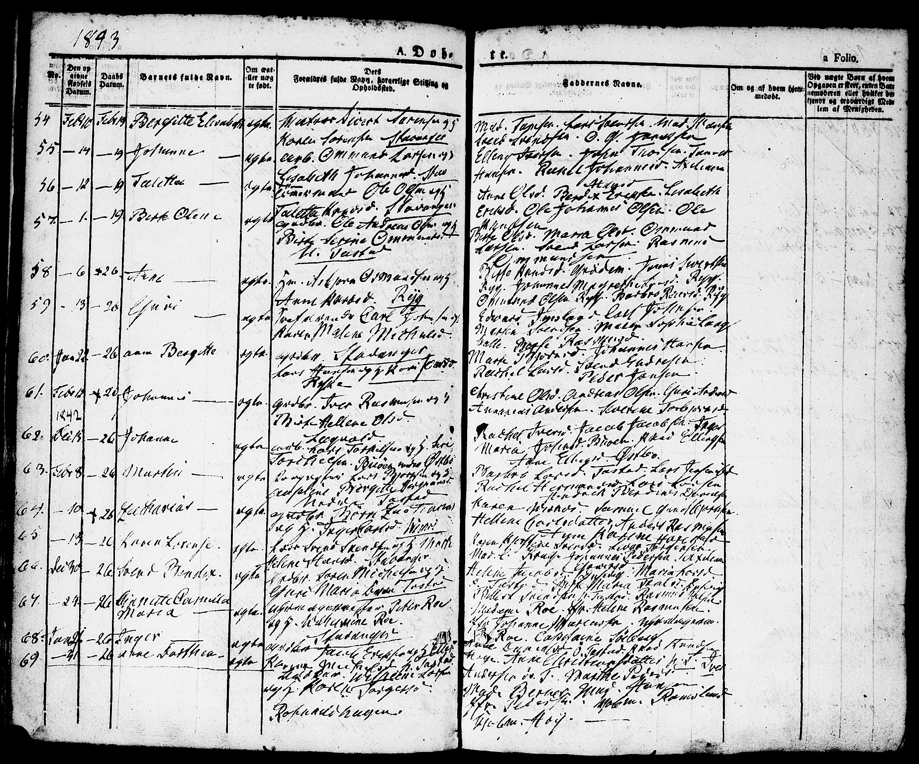 Domkirken sokneprestkontor, AV/SAST-A-101812/001/30/30BA/L0011: Parish register (official) no. A 11, 1832-1856