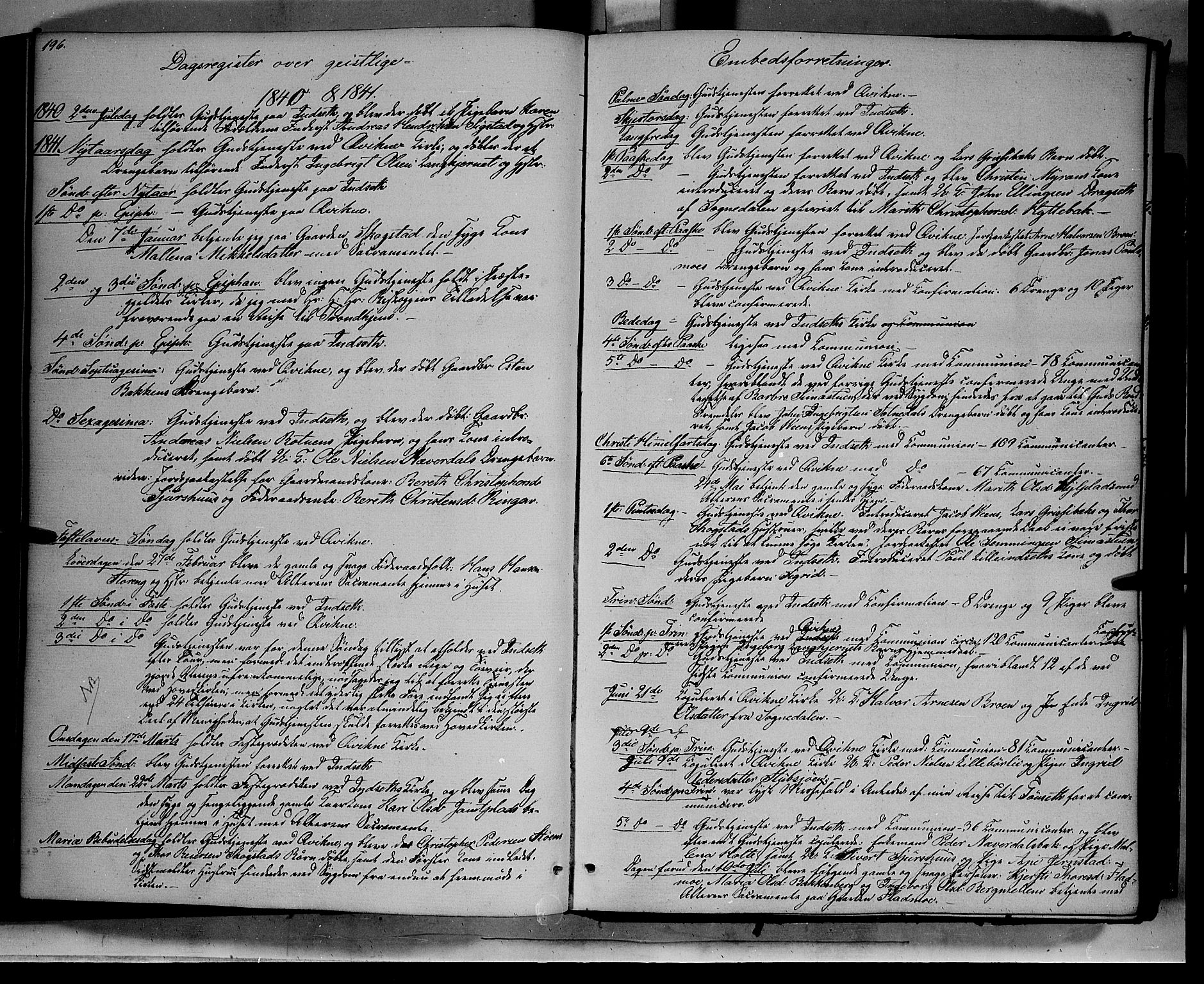 Kvikne prestekontor, AV/SAH-PREST-064/H/Ha/Haa/L0005: Parish register (official) no. 5, 1841-1862, p. 196