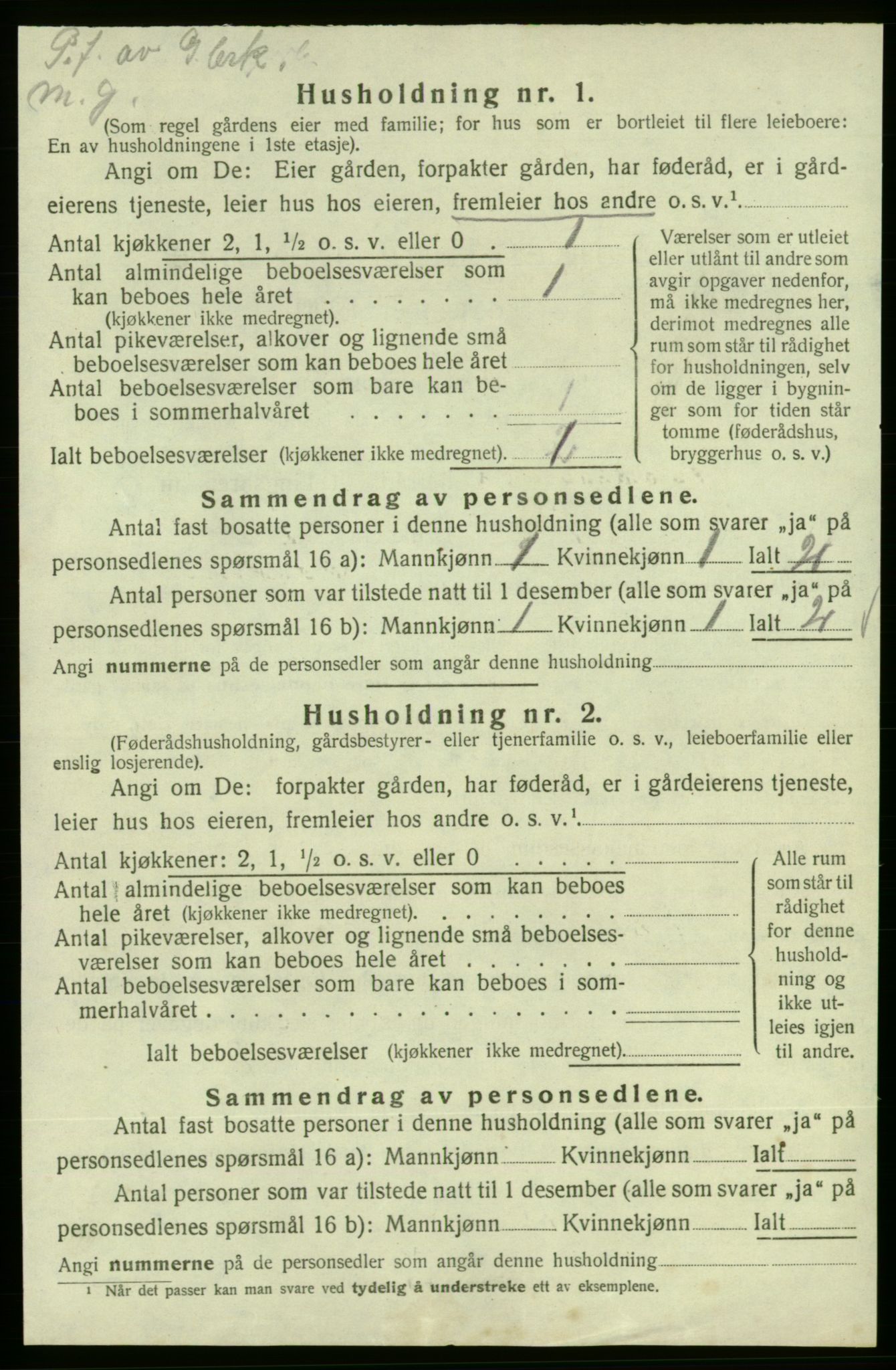 SAB, 1920 census for Skånevik, 1920, p. 2260