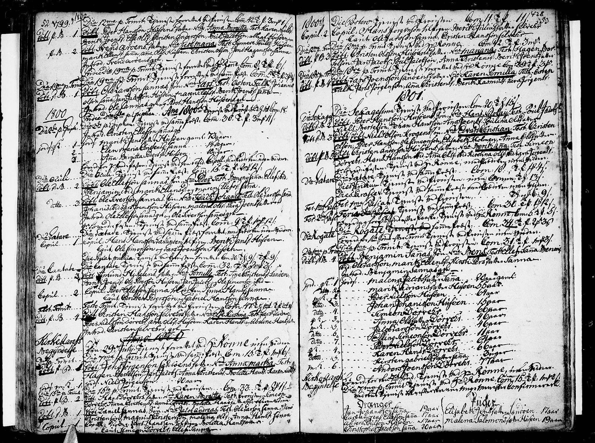 Ministerialprotokoller, klokkerbøker og fødselsregistre - Nordland, AV/SAT-A-1459/839/L0563: Parish register (official) no. 839A01 /2, 1768-1824, p. 52-53