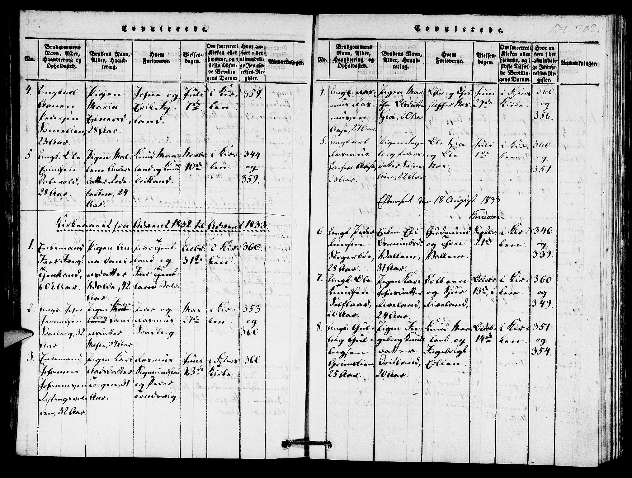 Hjelmeland sokneprestkontor, AV/SAST-A-101843/01/IV/L0005: Parish register (official) no. A 5, 1816-1841, p. 202