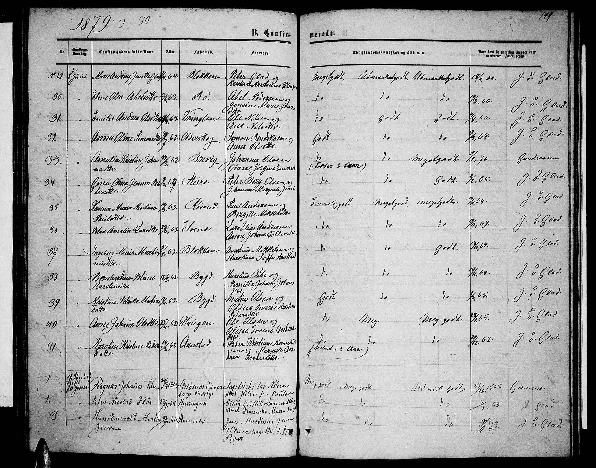 Ministerialprotokoller, klokkerbøker og fødselsregistre - Nordland, AV/SAT-A-1459/895/L1381: Parish register (copy) no. 895C03, 1864-1885, p. 149