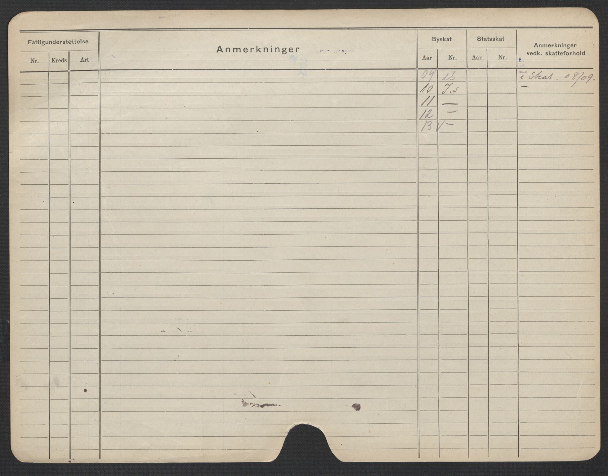 Oslo folkeregister, Registerkort, AV/SAO-A-11715/F/Fa/Fac/L0020: Kvinner, 1906-1914, p. 501b