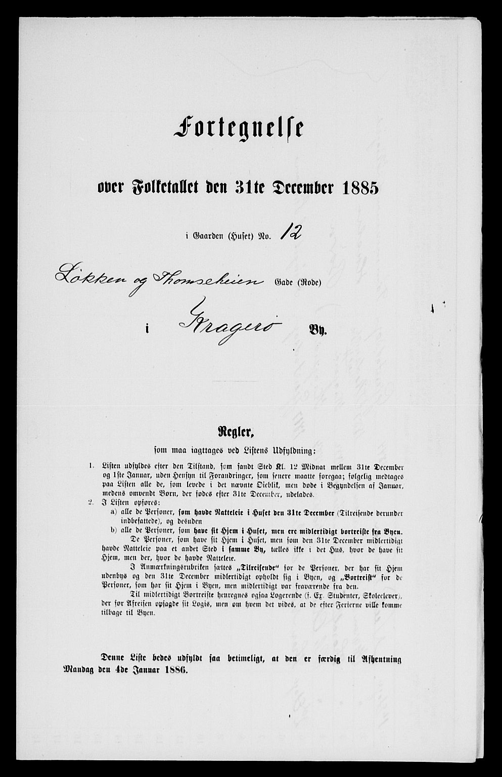 SAKO, 1885 census for 0801 Kragerø, 1885, p. 677