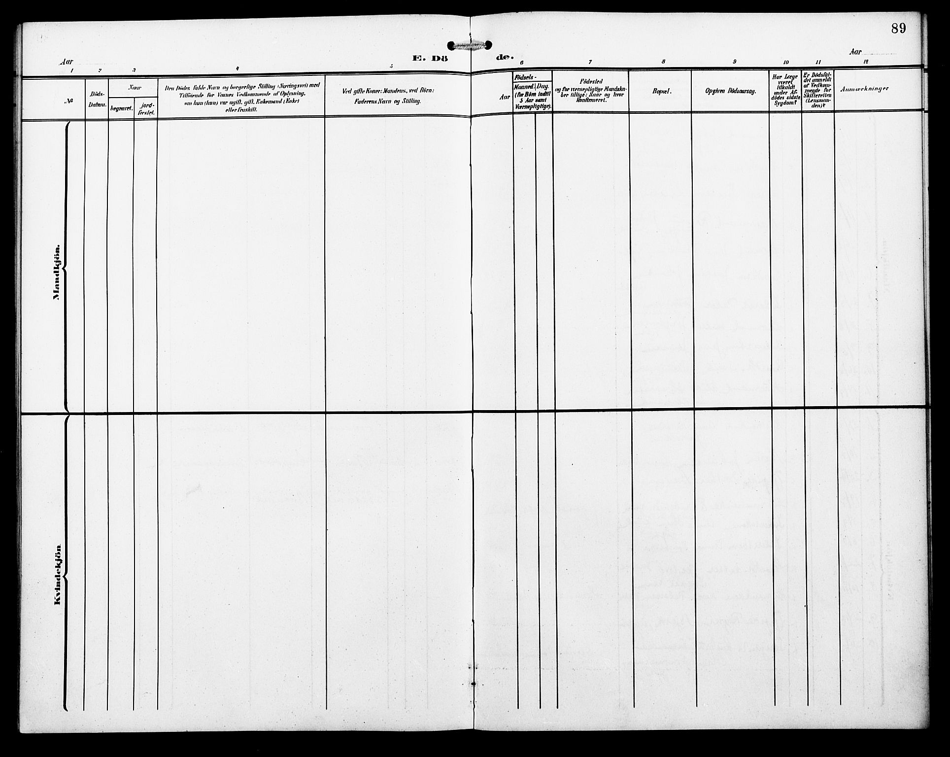 Ministerialprotokoller, klokkerbøker og fødselsregistre - Nordland, AV/SAT-A-1459/857/L0829: Parish register (copy) no. 857C04, 1906-1916, p. 89