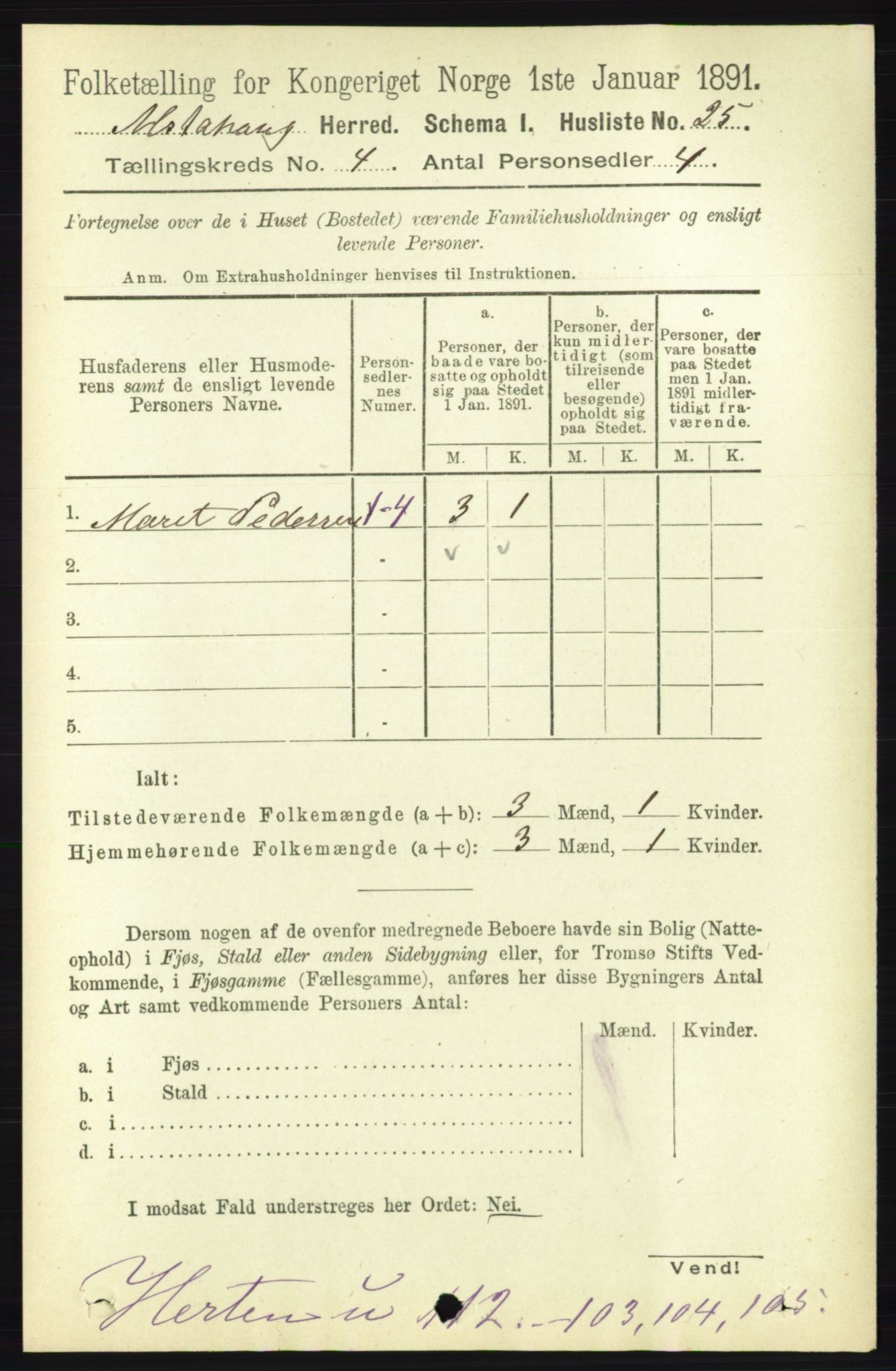 RA, 1891 census for 1820 Alstahaug, 1891, p. 1486